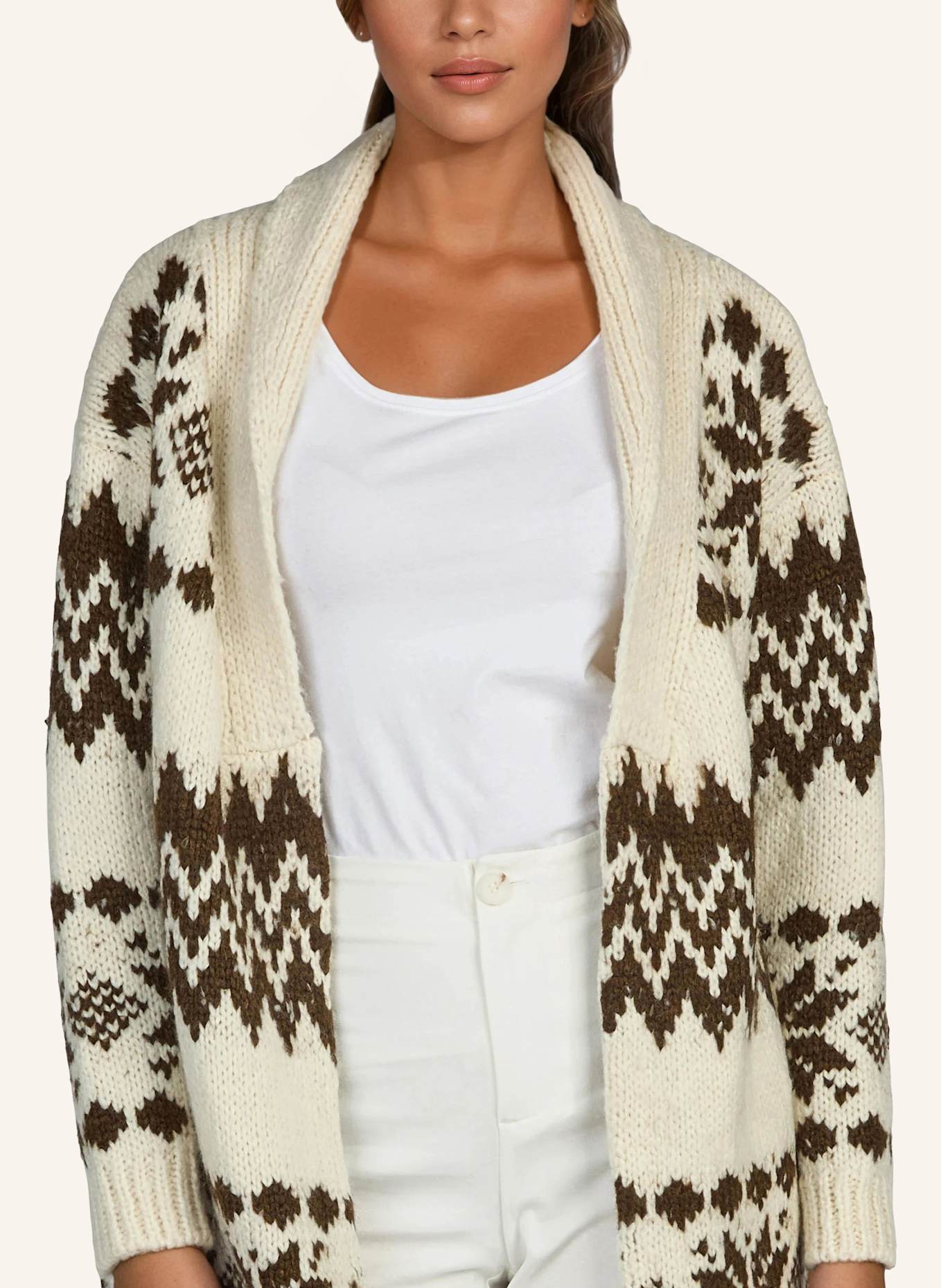 DOUIE Strickjacke ALAIA aus Cashmere: WEISS