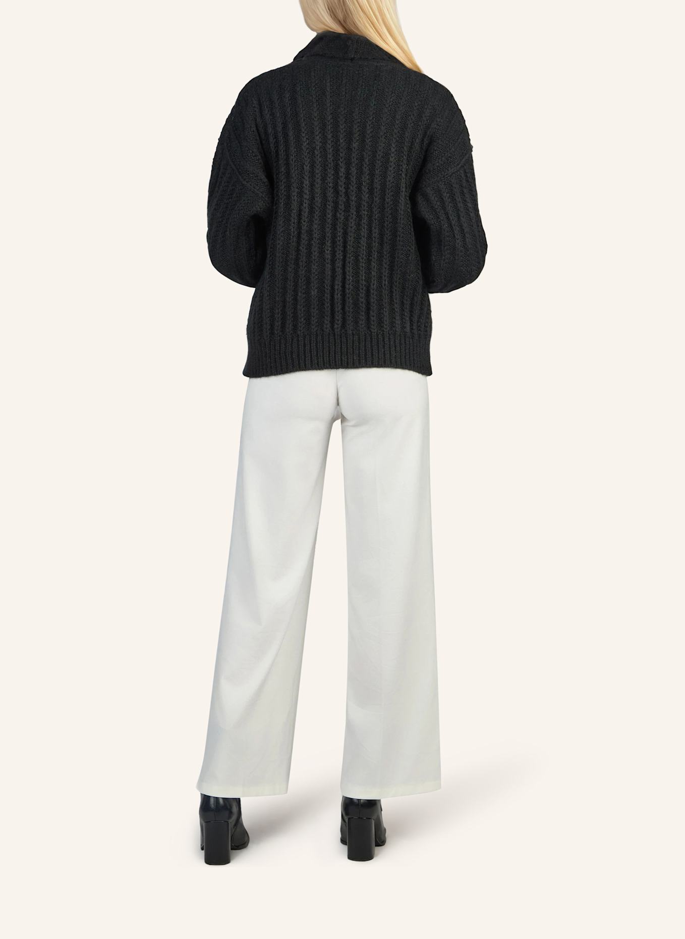 DOUIE Strickjacke APRIL aus Cashmere: SCHWARZ