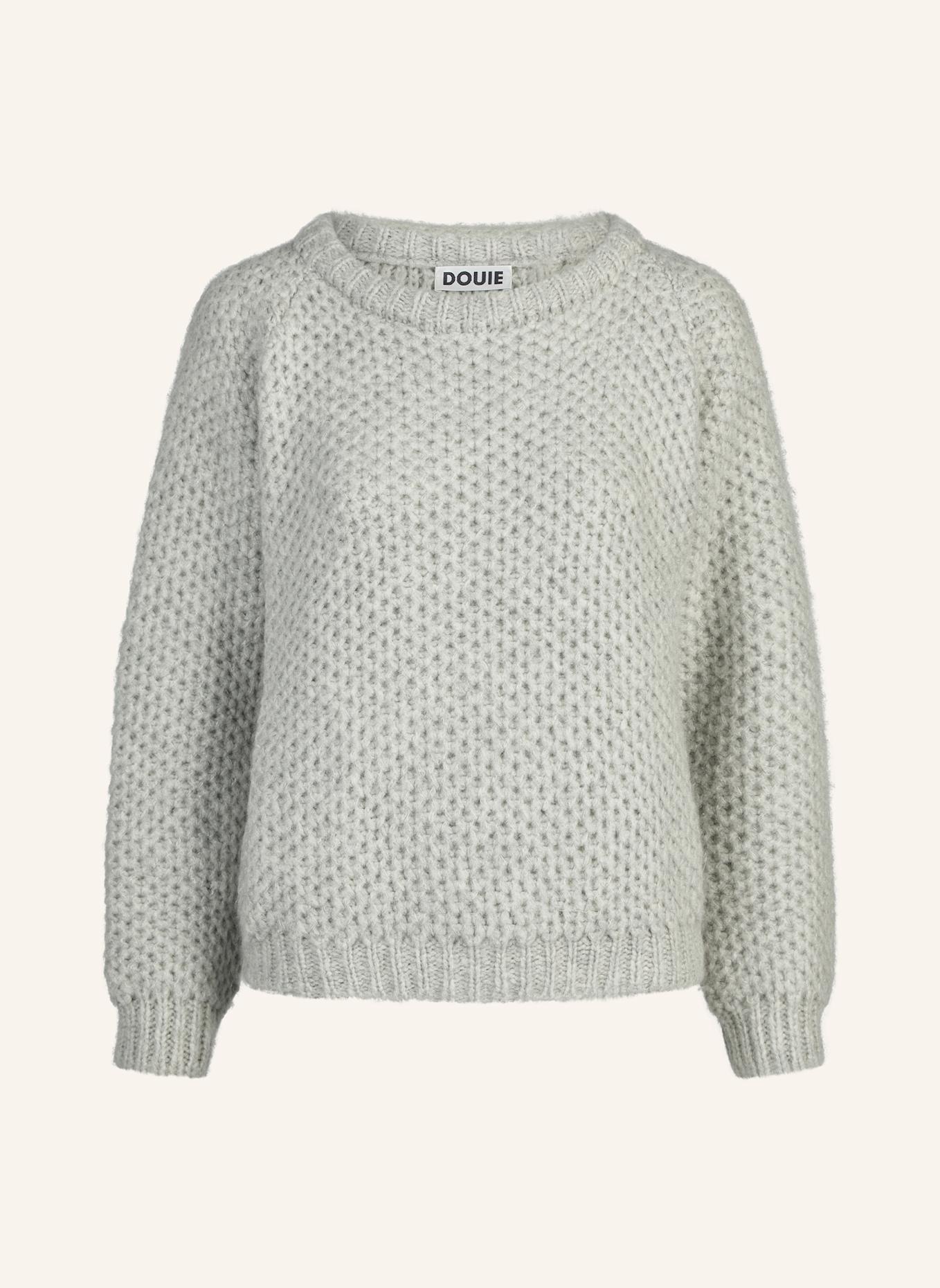 DOUIE Pullover TILIA aus Cashmere: GRAU/ HELLGRAU