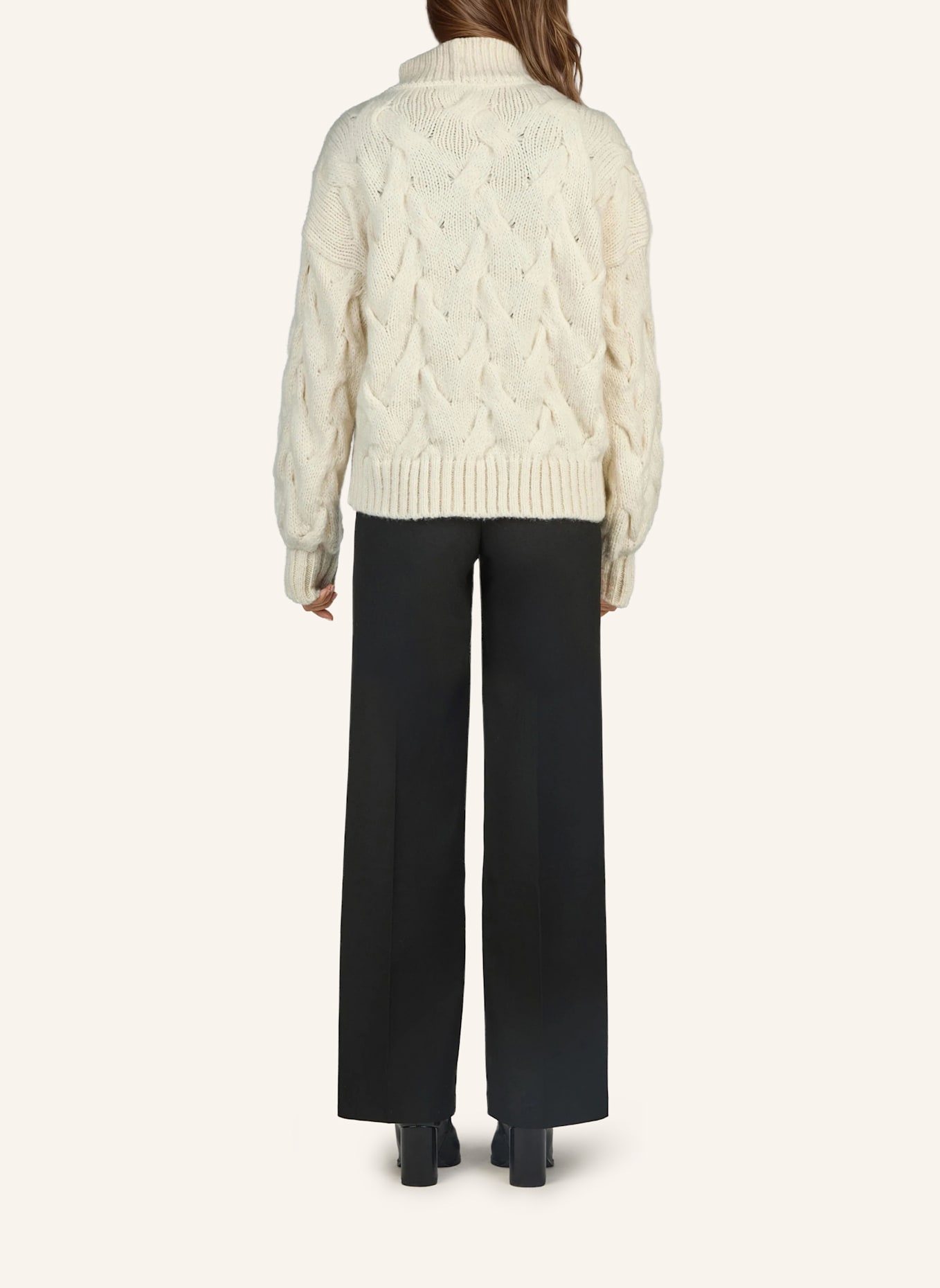 DOUIE Strickjacke NOLA aus Cashmere: WEISS