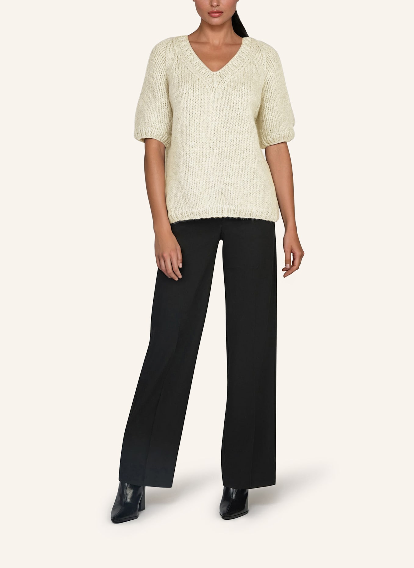 DOUIE Pullover DARIA aus Cashmere: WEISS