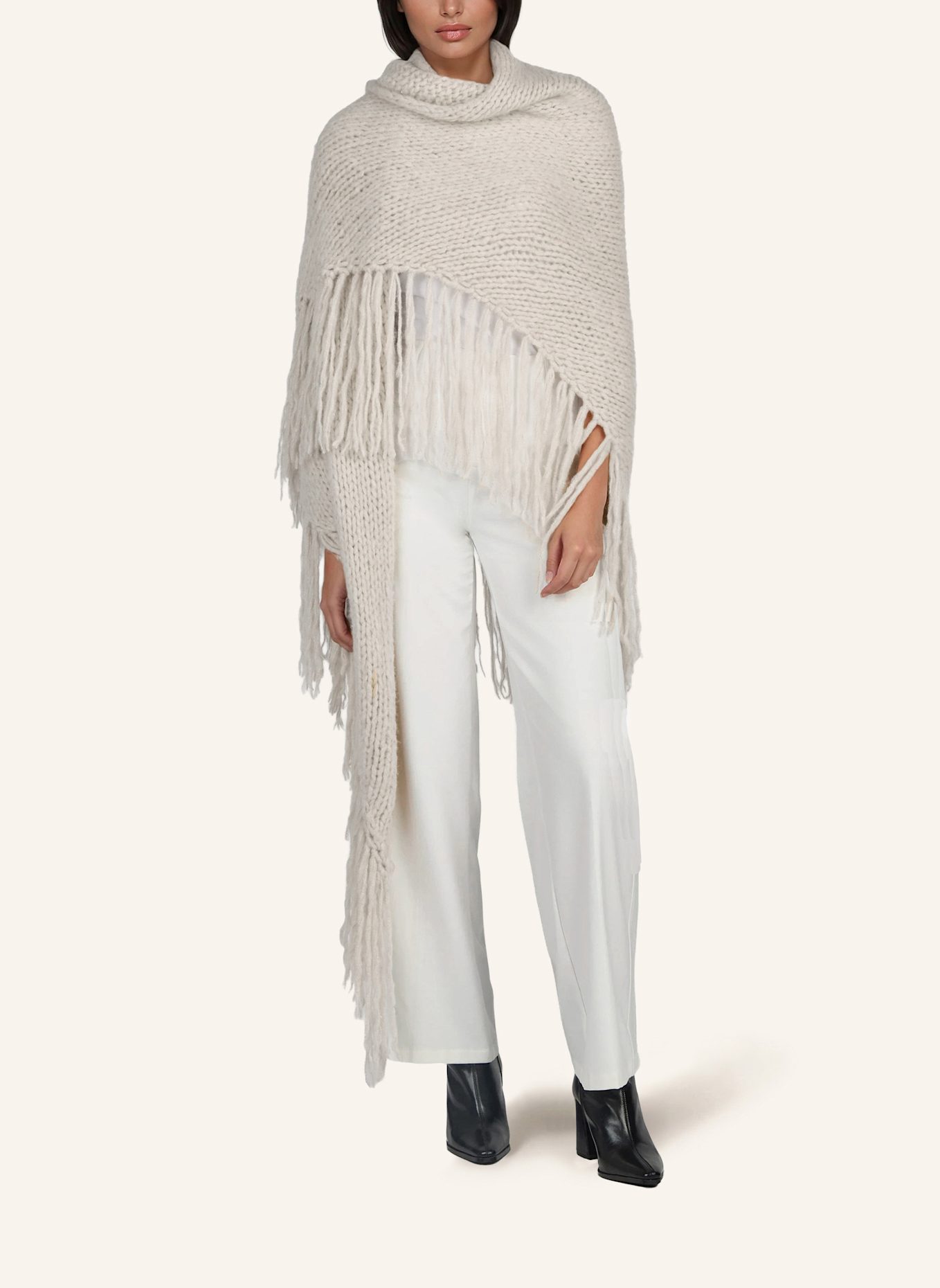DOUIE Cape MIMI aus Cashmere: ECRU