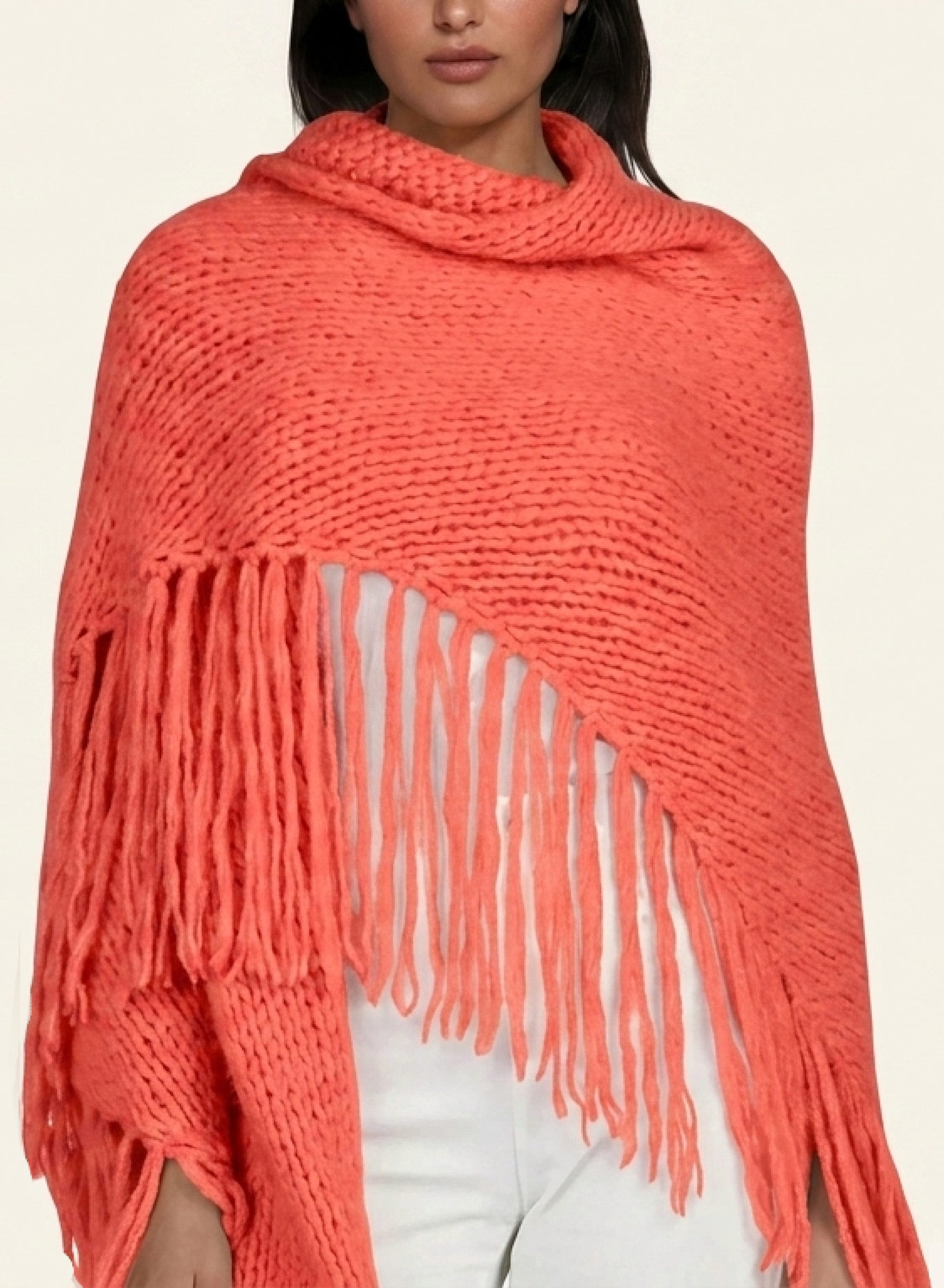 DOUIE Cape MIMI aus Cashmere: ROT
