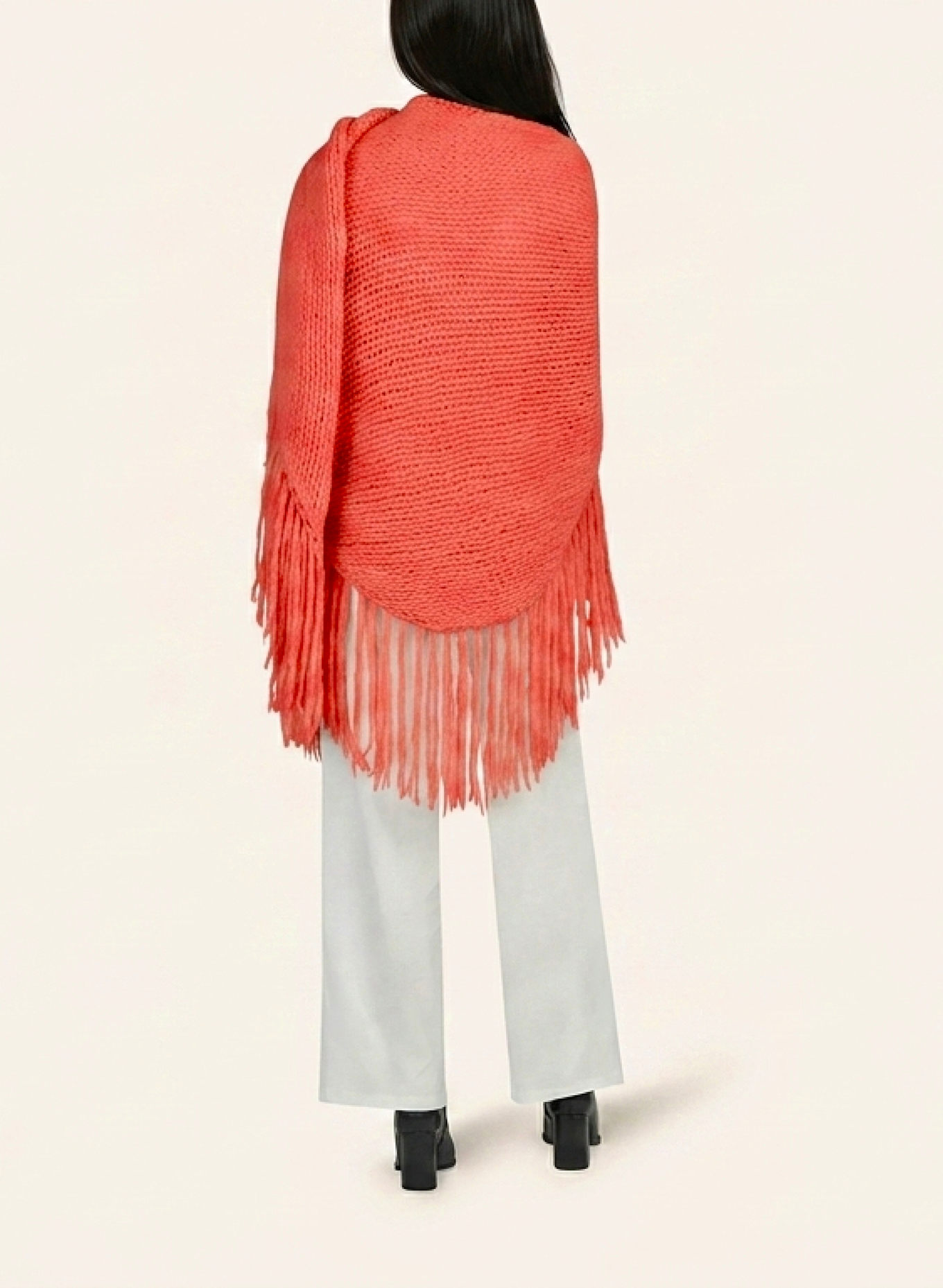 DOUIE Cape MIMI aus Cashmere: ROT