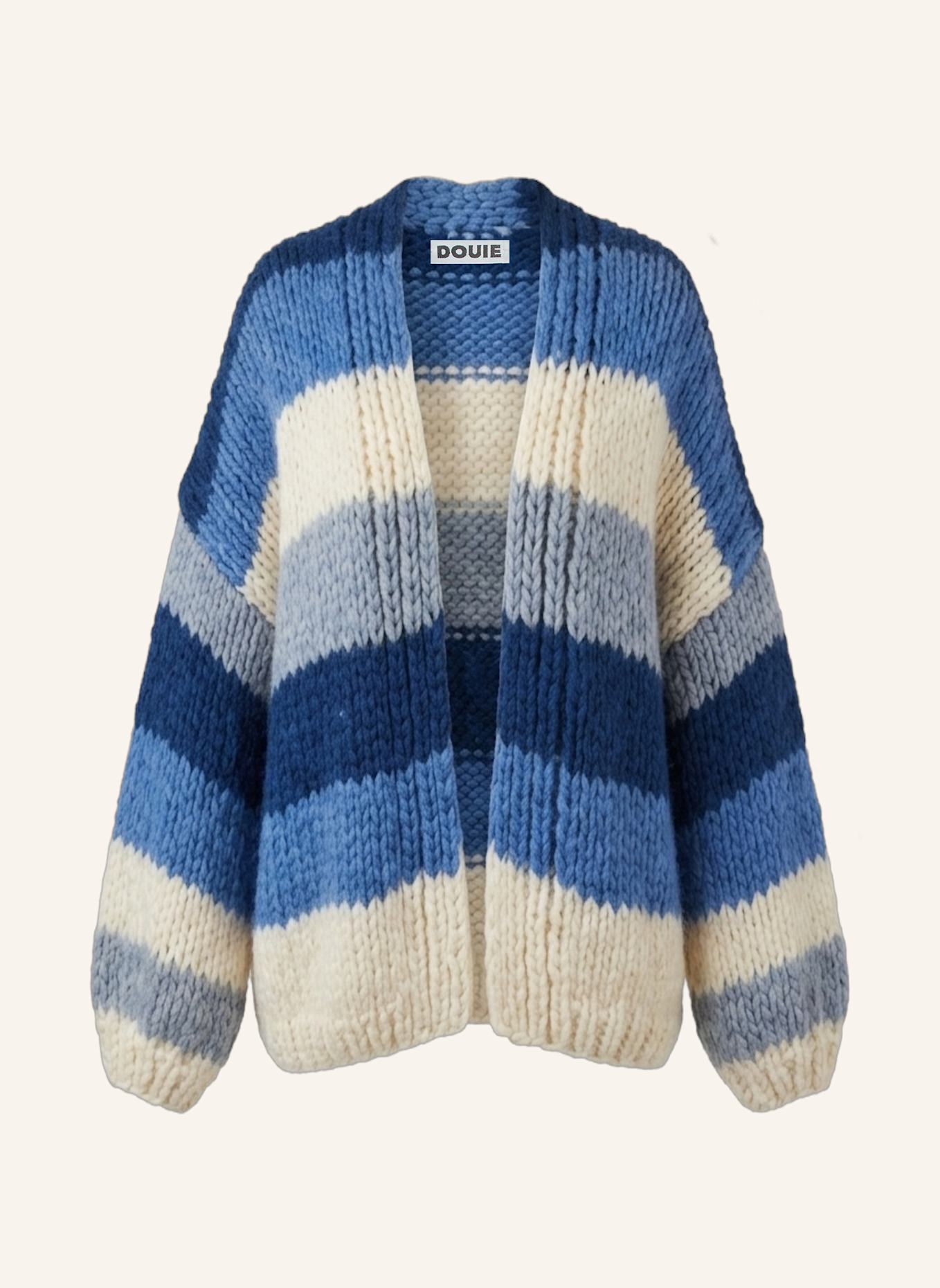 DOUIE Strickjacke TILDA aus Cashmere: BLAU
