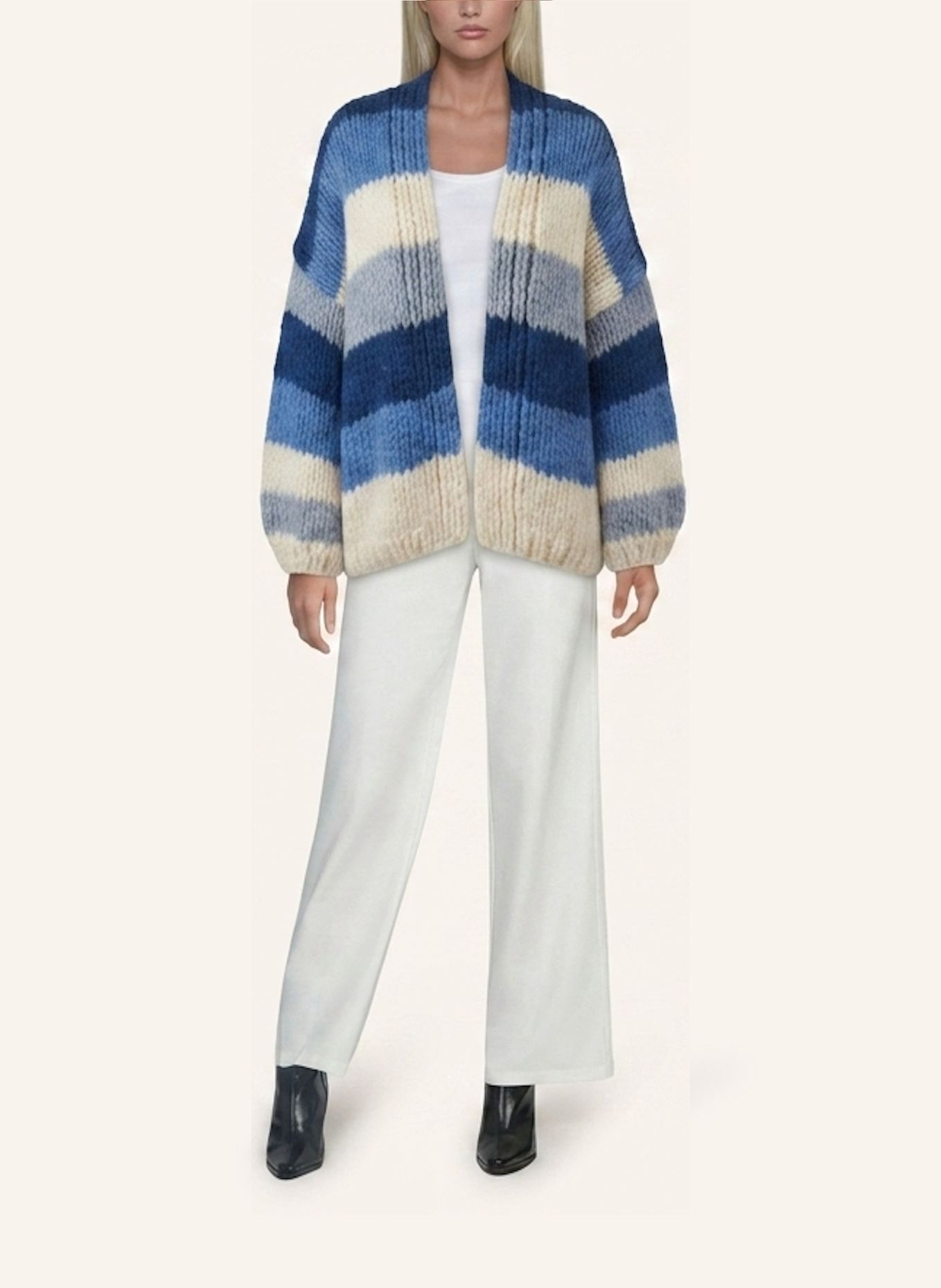 DOUIE Strickjacke TILDA aus Cashmere: BLAU