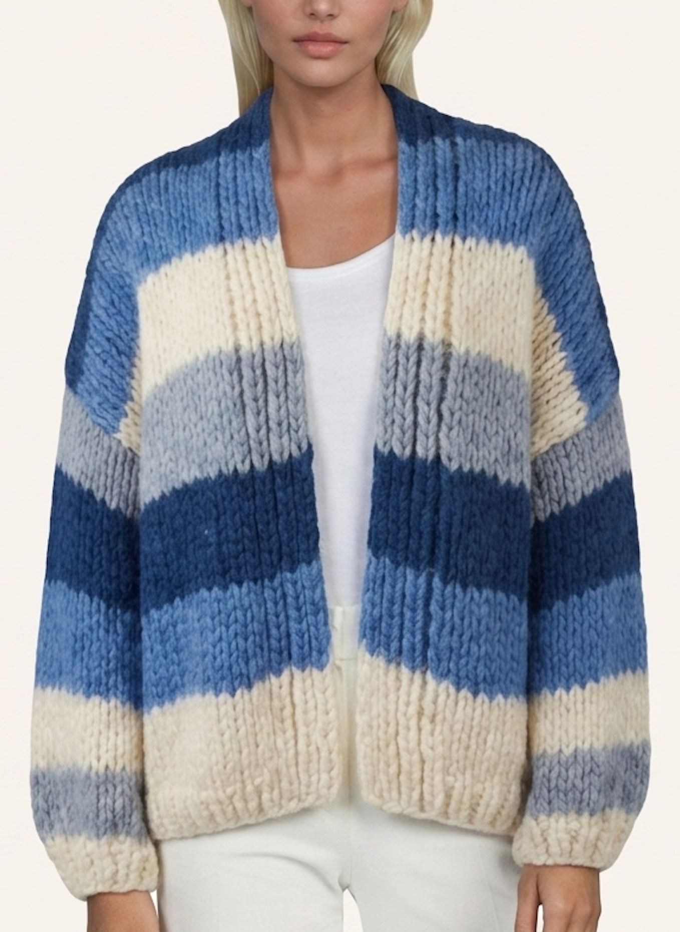 DOUIE Strickjacke TILDA aus Cashmere: BLAU