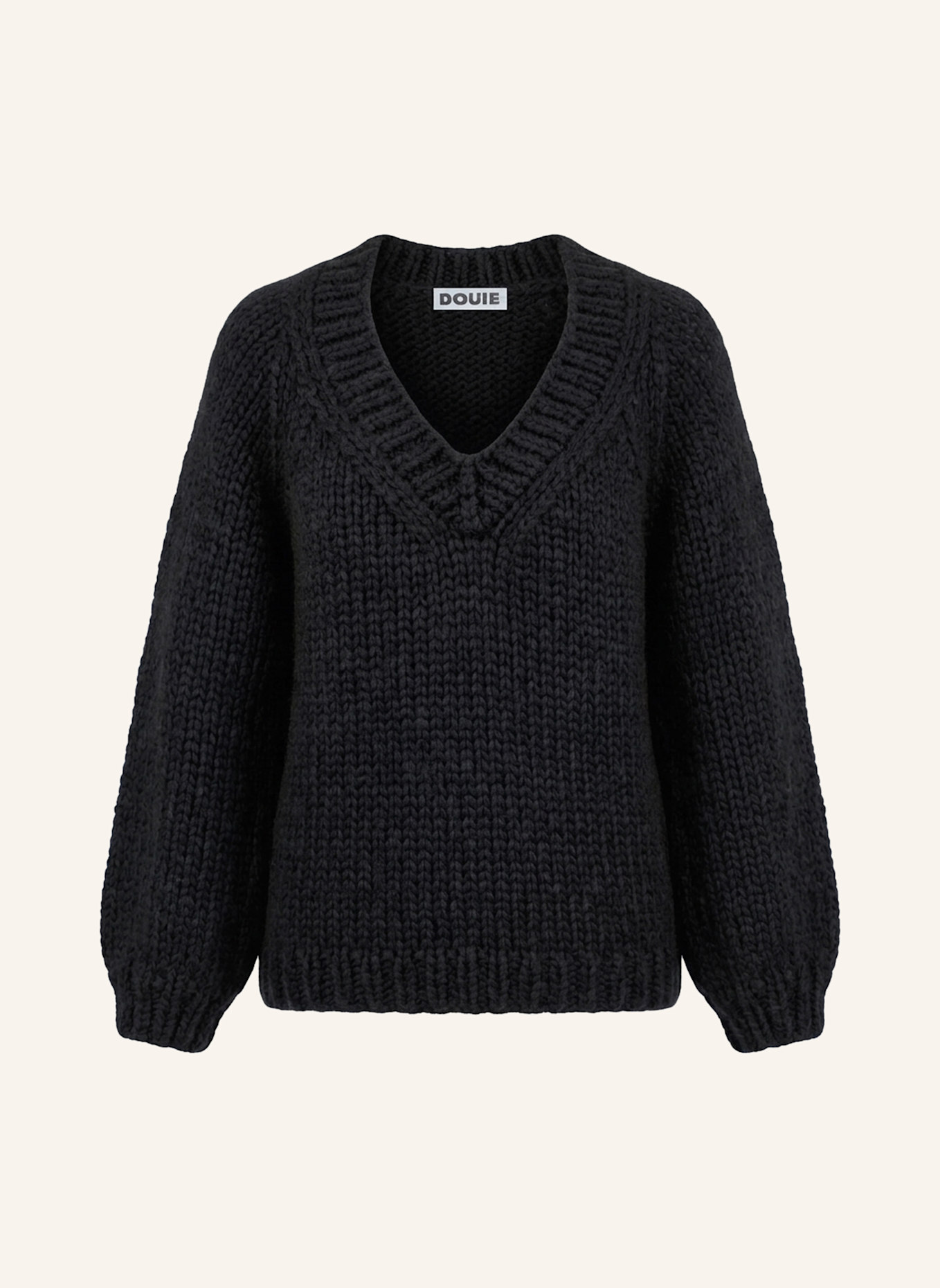 DOUIE Pullover AMELIE aus Cashmere: SCHWARZ