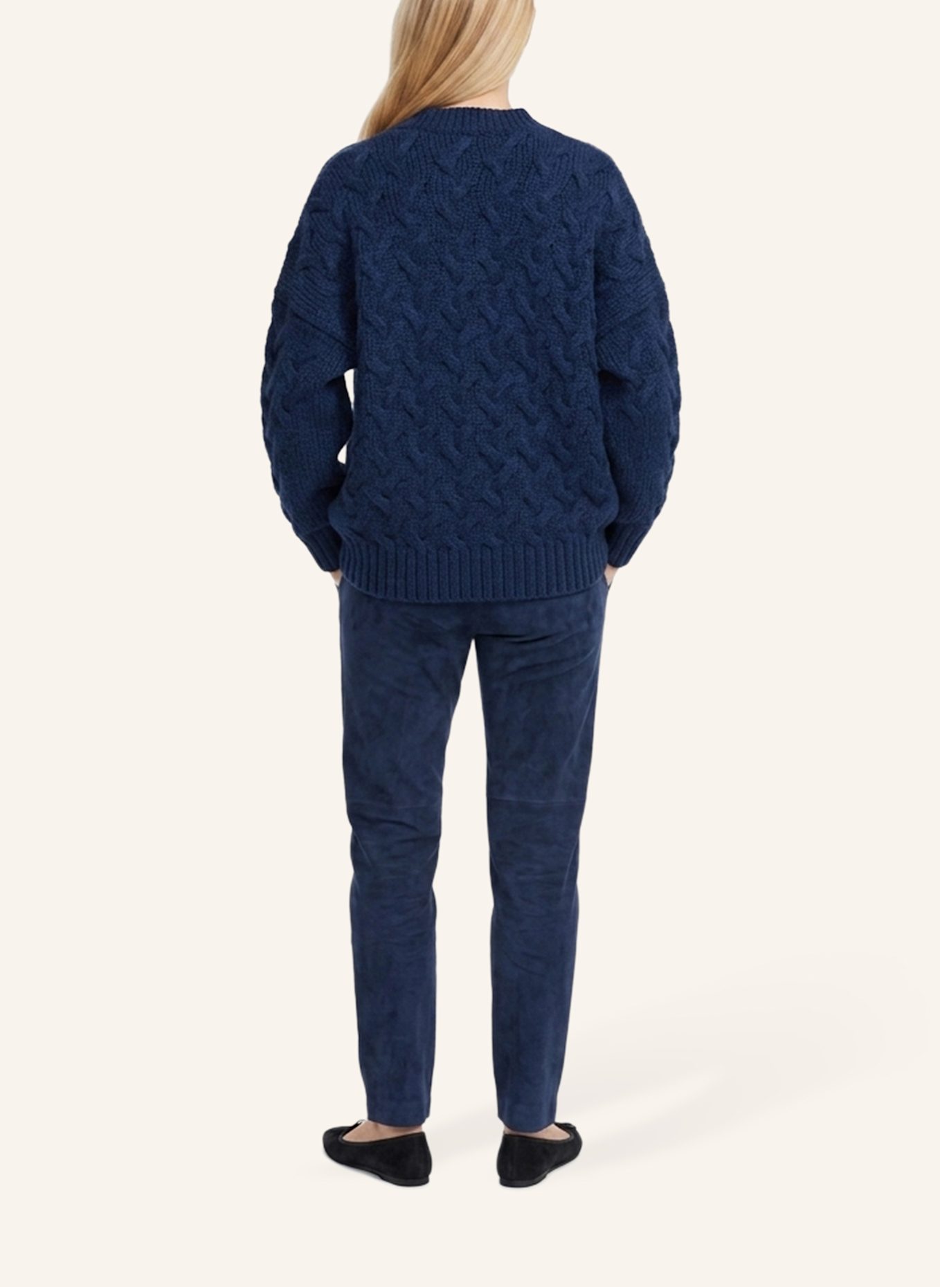DOUIE Strickjacke NOLA aus Cashmere: BLAU