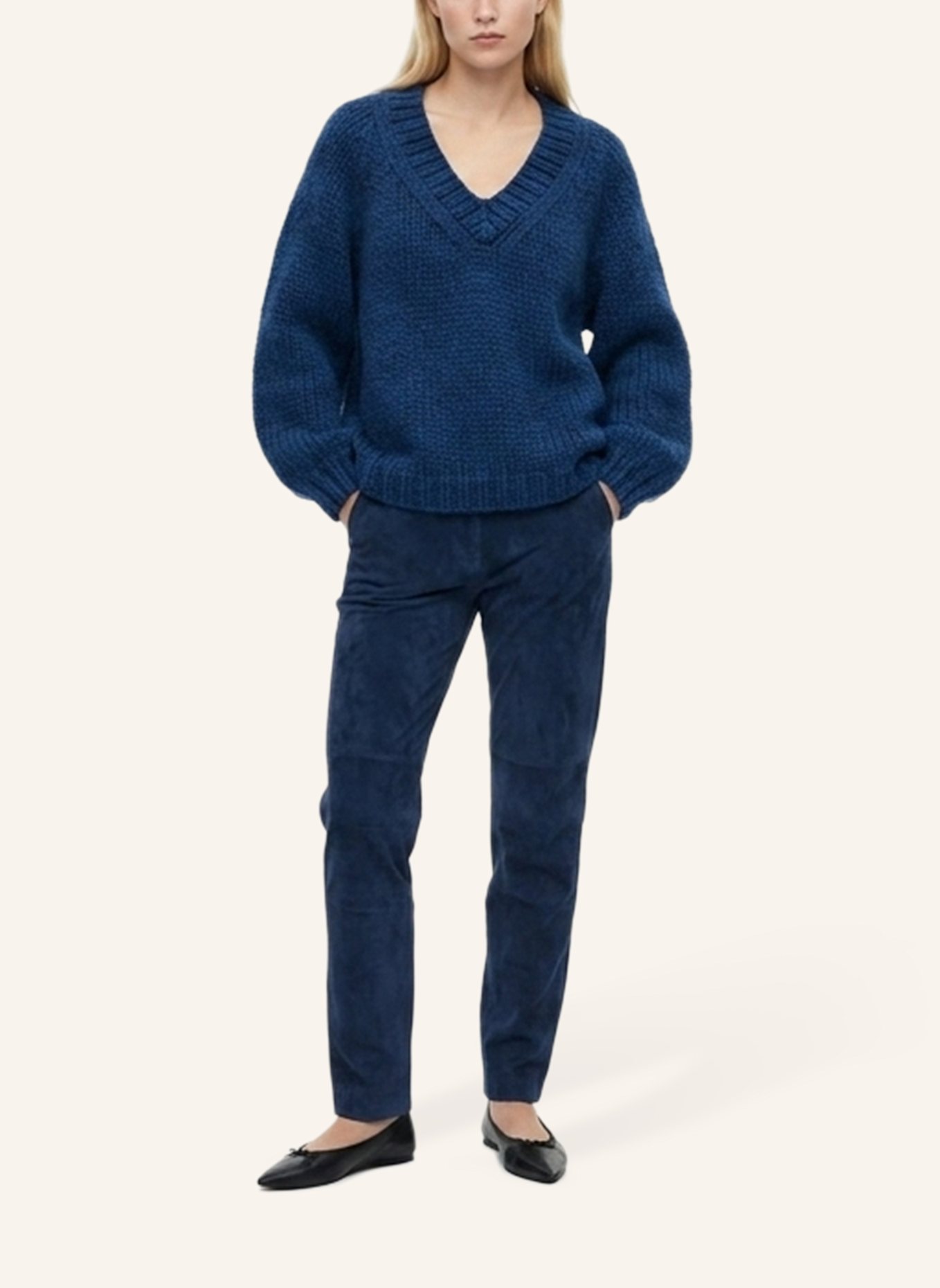 DOUIE Pullover AMELIE aus Cashmere: BLAU