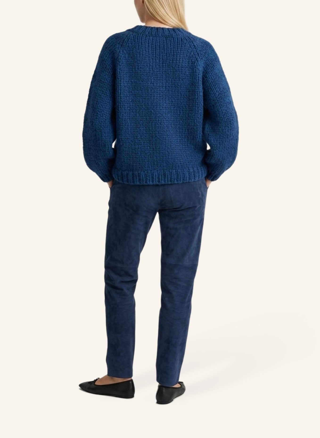 DOUIE Pullover AMELIE aus Cashmere: BLAU