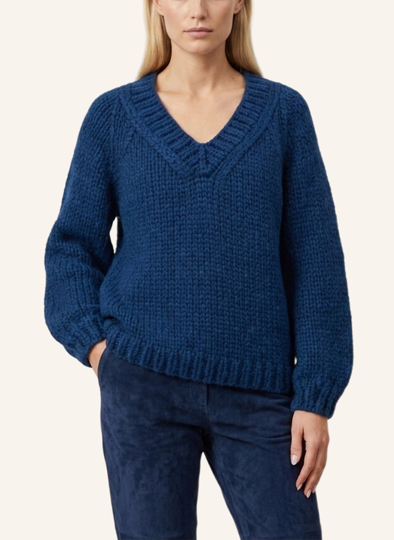 DOUIE Pullover AMELIE aus Cashmere: BLAU