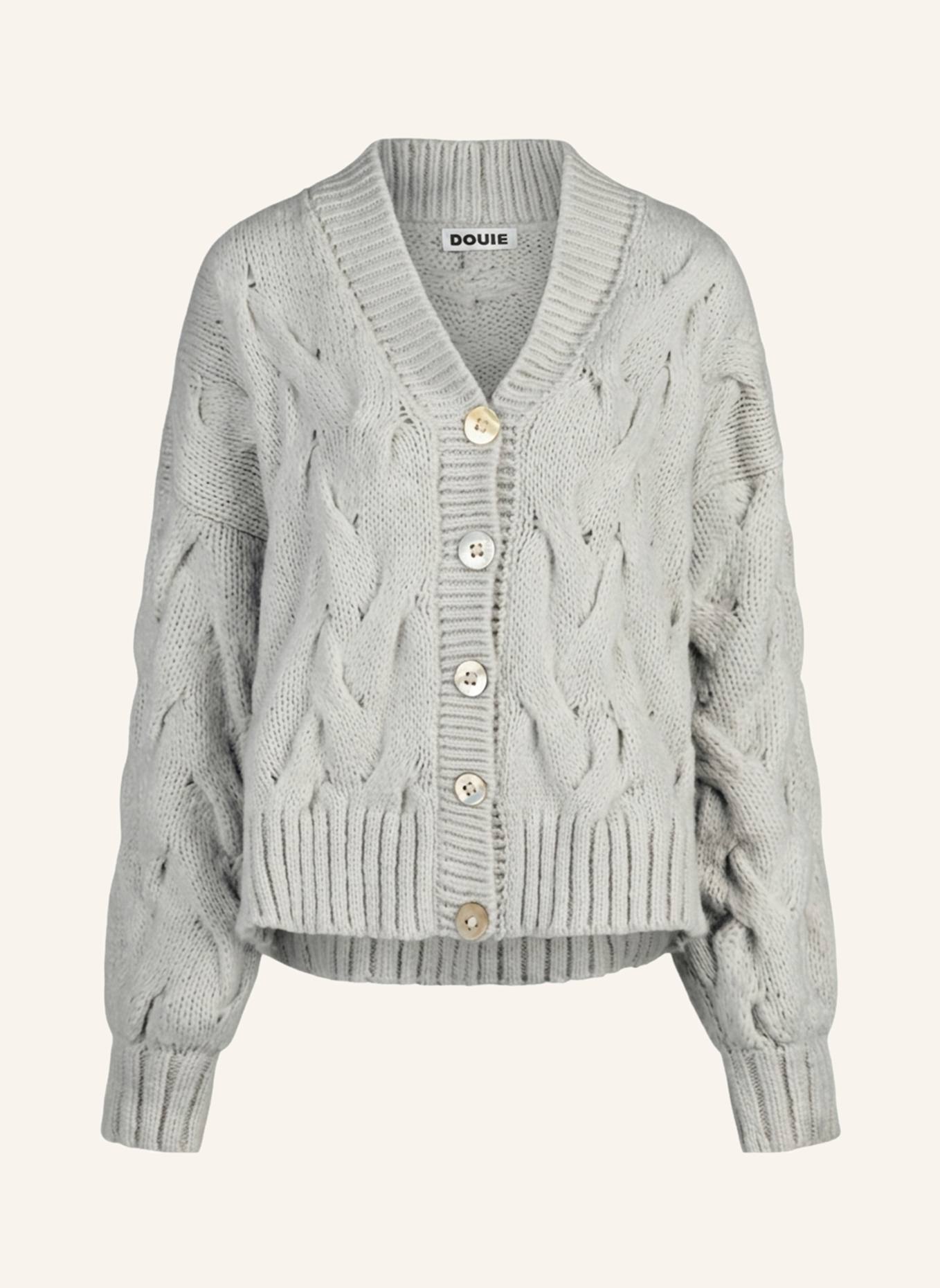 DOUIE Strickjacke NOLA aus Cashmere: GRAU