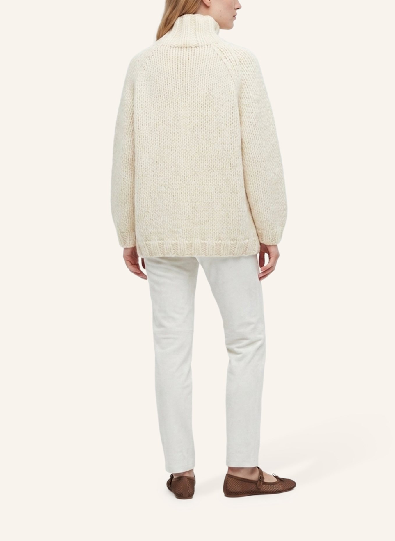 DOUIE Rollkragenpullover ESTELLE aus Cashmere: ECRU