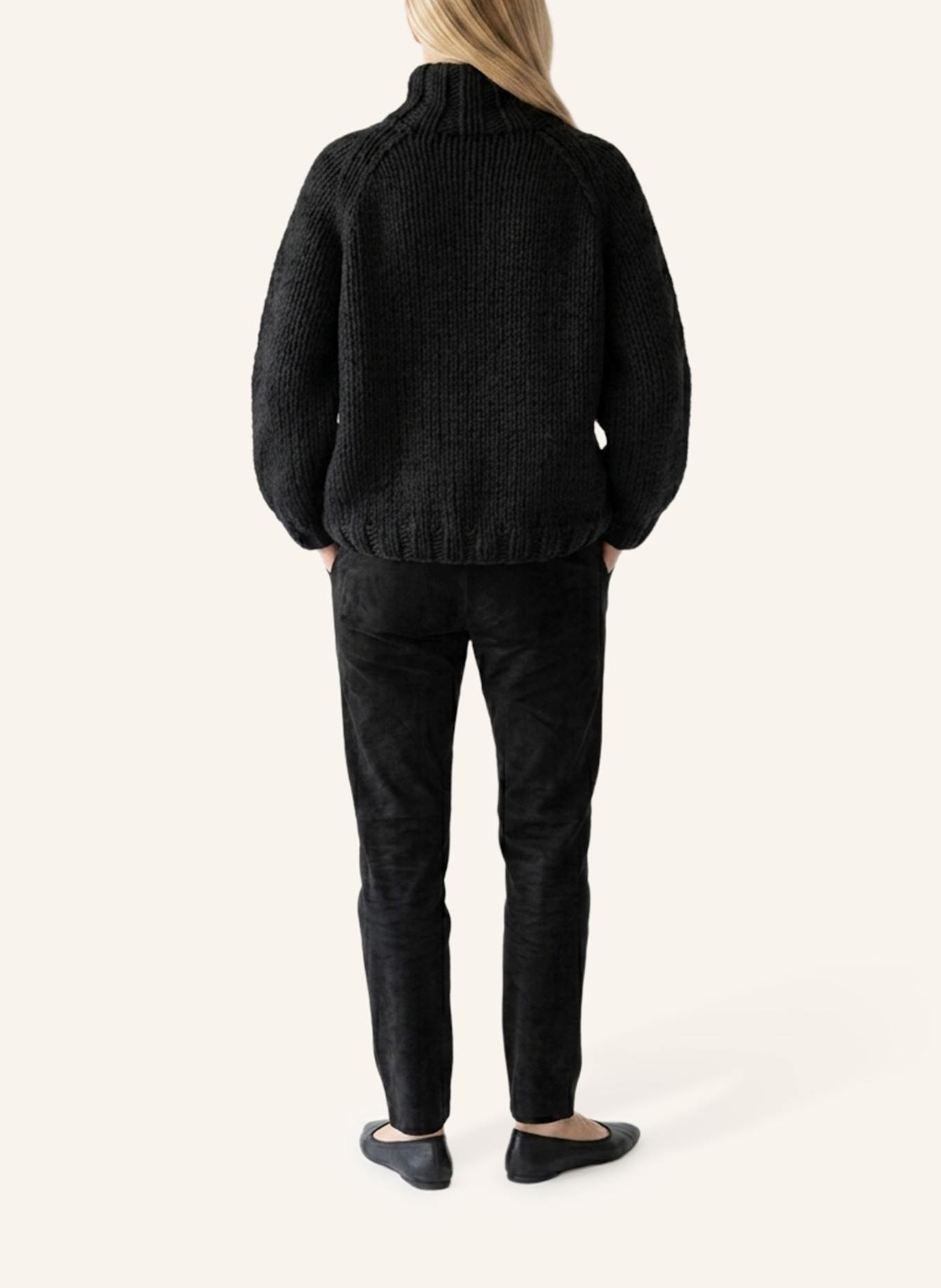 DOUIE Rollkragenpullover ESTELLE aus Cashmere: SCHWARZ