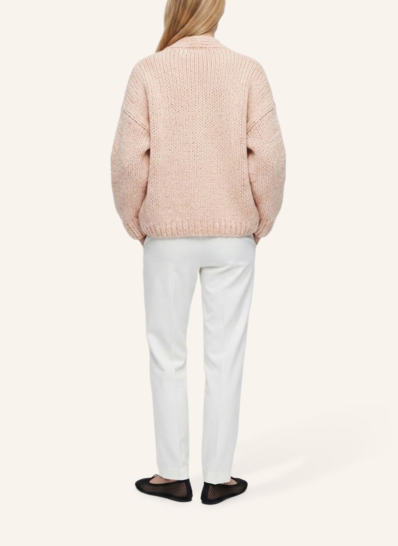 DOUIE Strickjacke DAKOTA aus Cashmere: NUDE