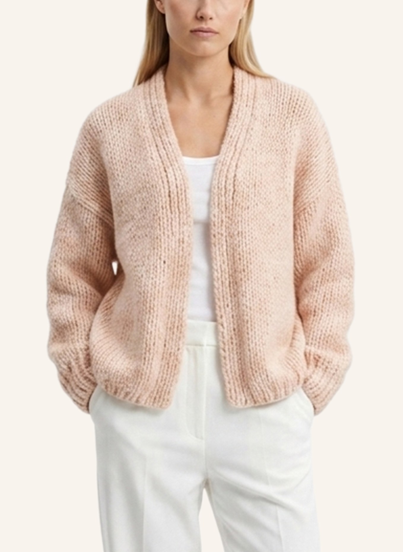 DOUIE Strickjacke DAKOTA aus Cashmere: NUDE