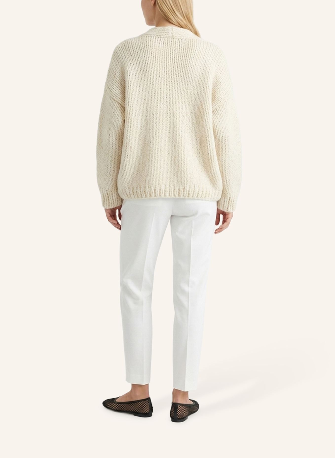 DOUIE Strickjacke DAKOTA aus Cashmere: ECRU