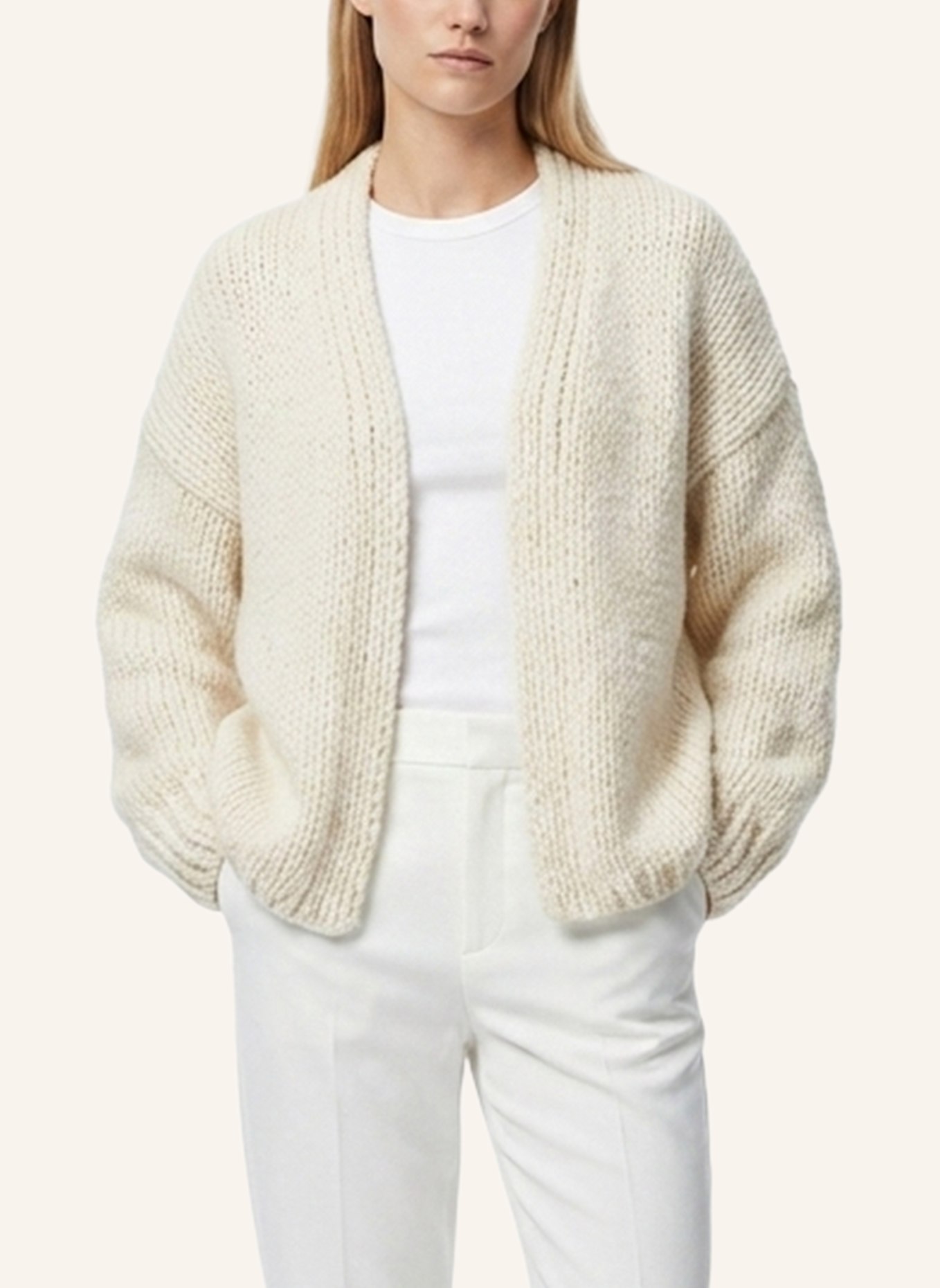 DOUIE Strickjacke DAKOTA aus Cashmere: ECRU