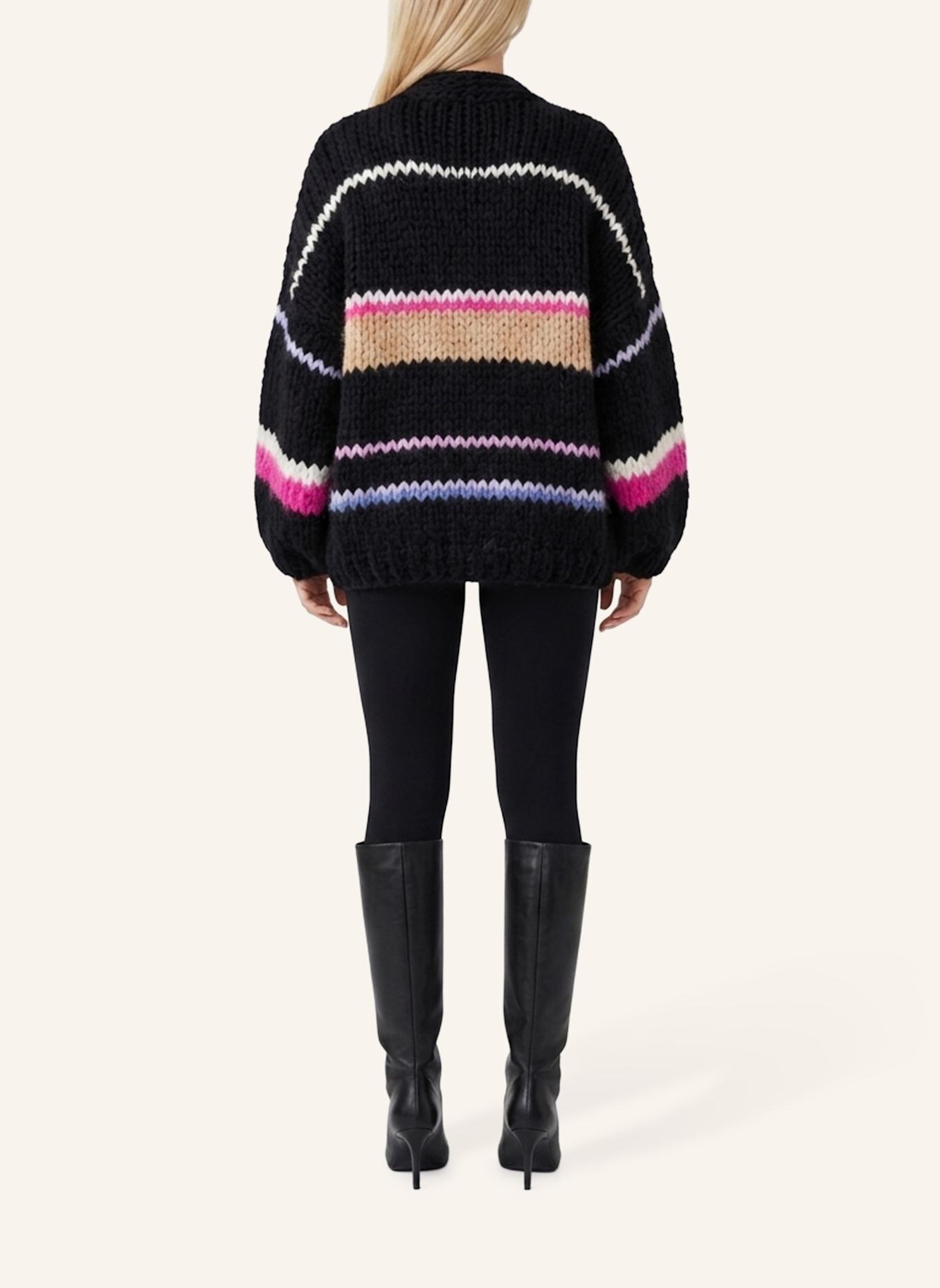 DOUIE Strickjacke MALOJA aus Cashmere: SCHWARZ