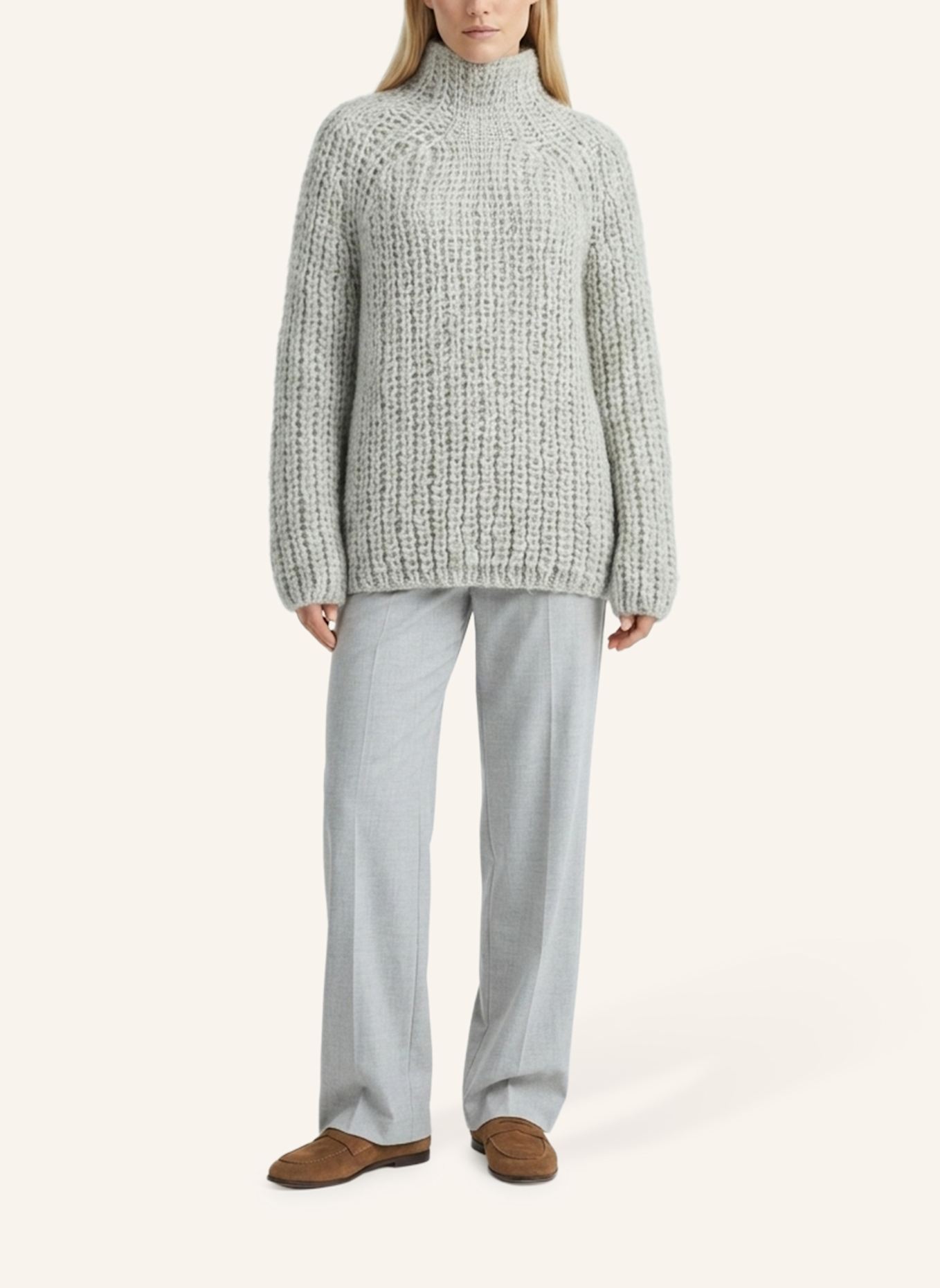 DOUIE Pullover MEGAN aus Cashmere: GRAU