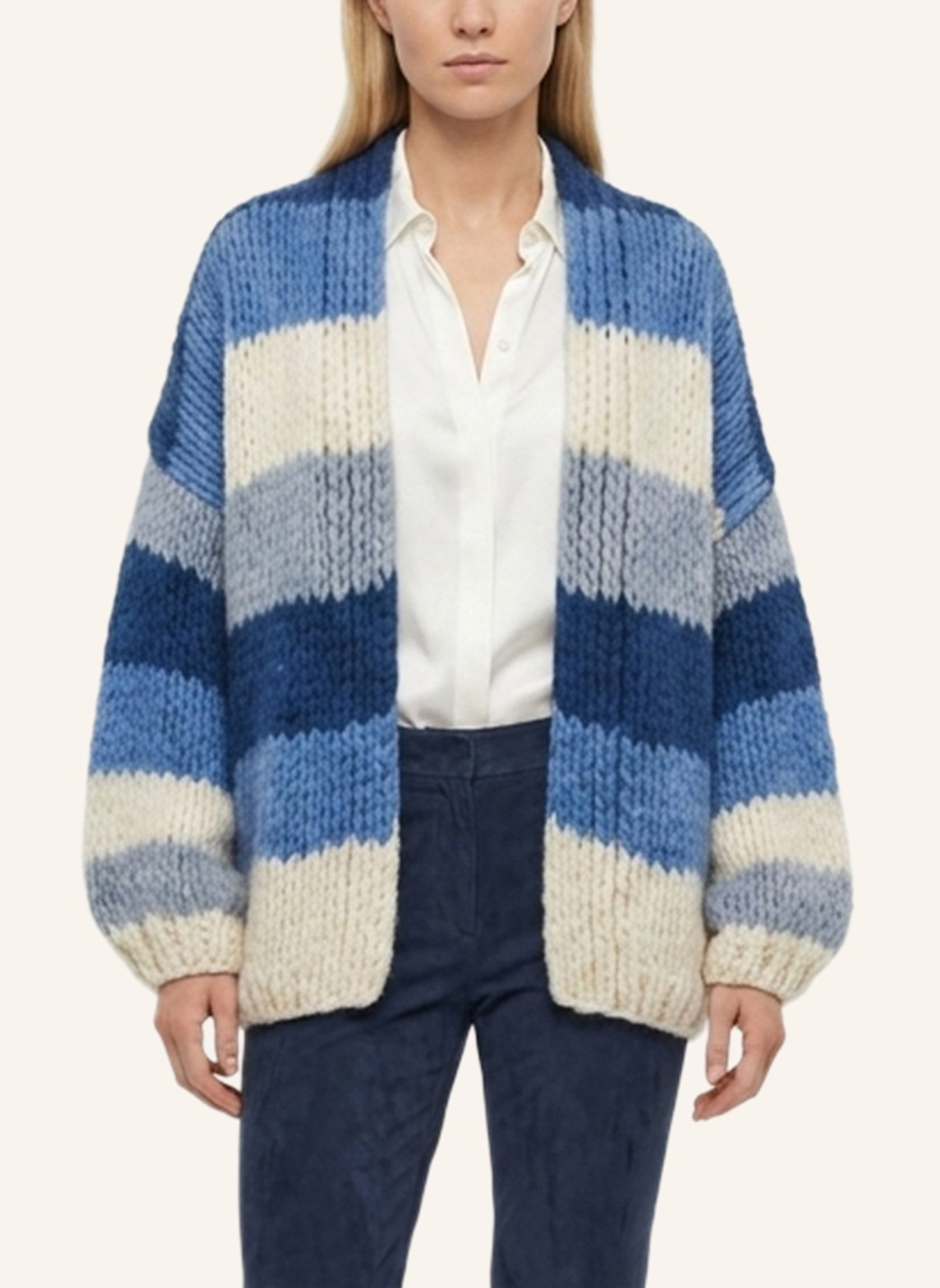 DOUIE Strickjacke TILDA aus Cashmere: BLAU