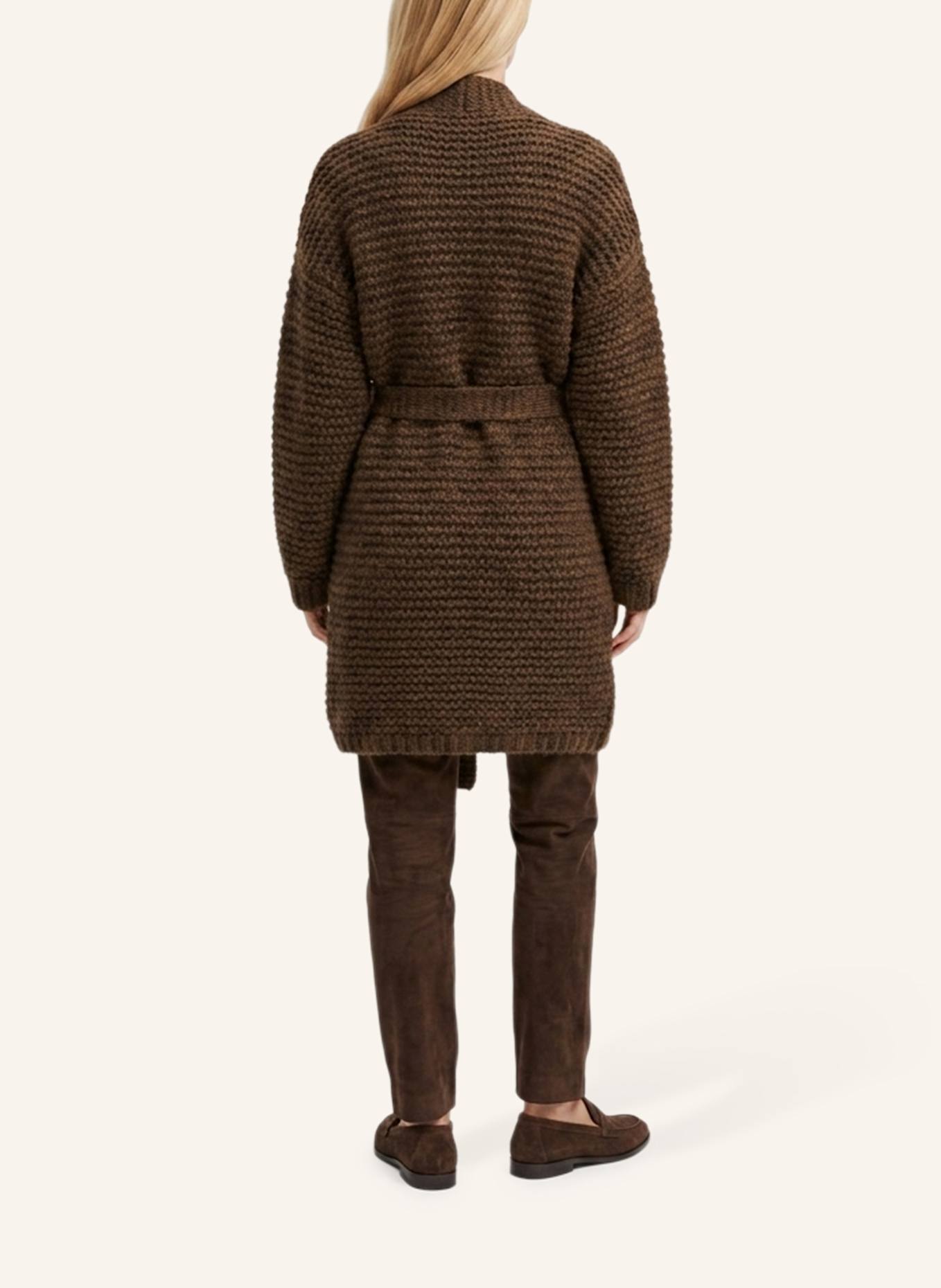 DOUIE Strickmantel DOLCE aus Cashmere: BRAUN