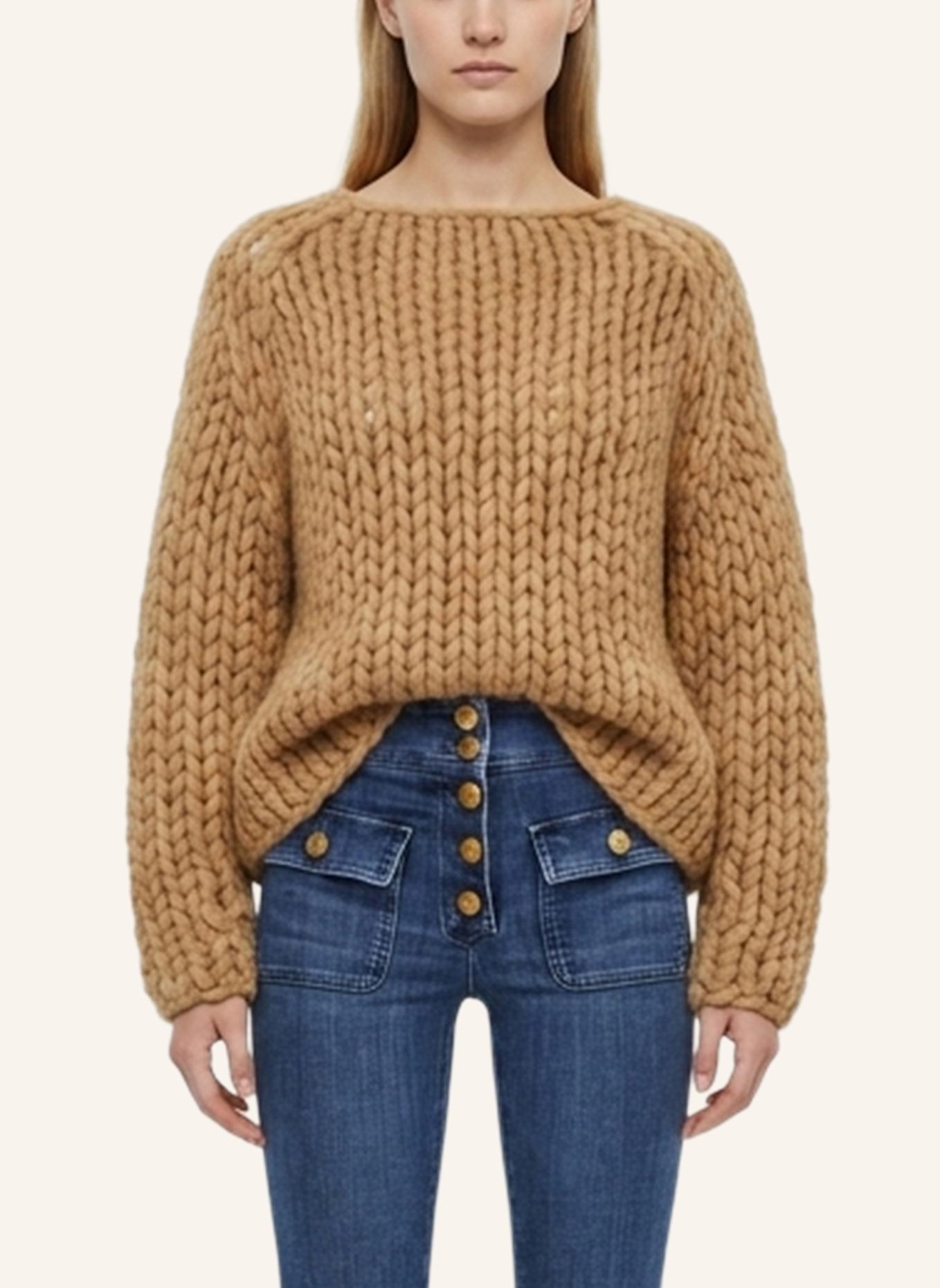 DOUIE Pullover NAYLA aus Cashmere: CAMEL