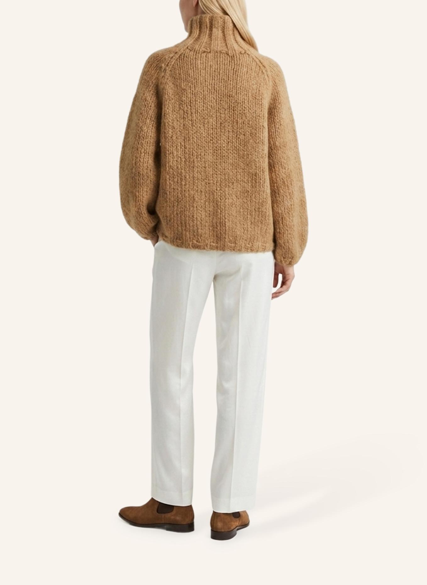 DOUIE Rollkragenpullover ESTELLE aus Cashmere: CAMEL