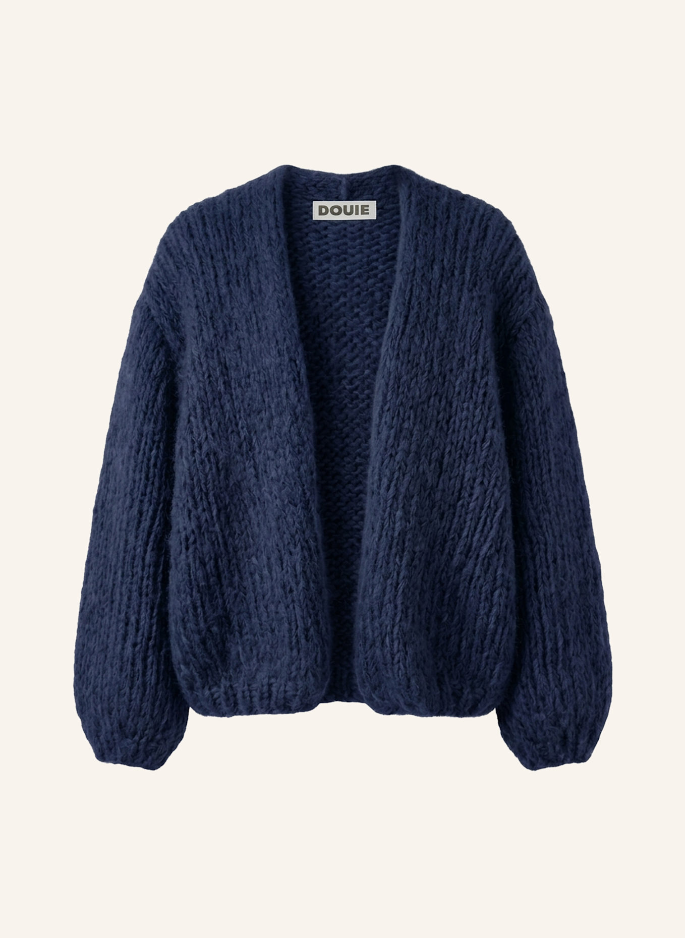 DOUIE Strickjacke TONI mit Mohair: BLAU