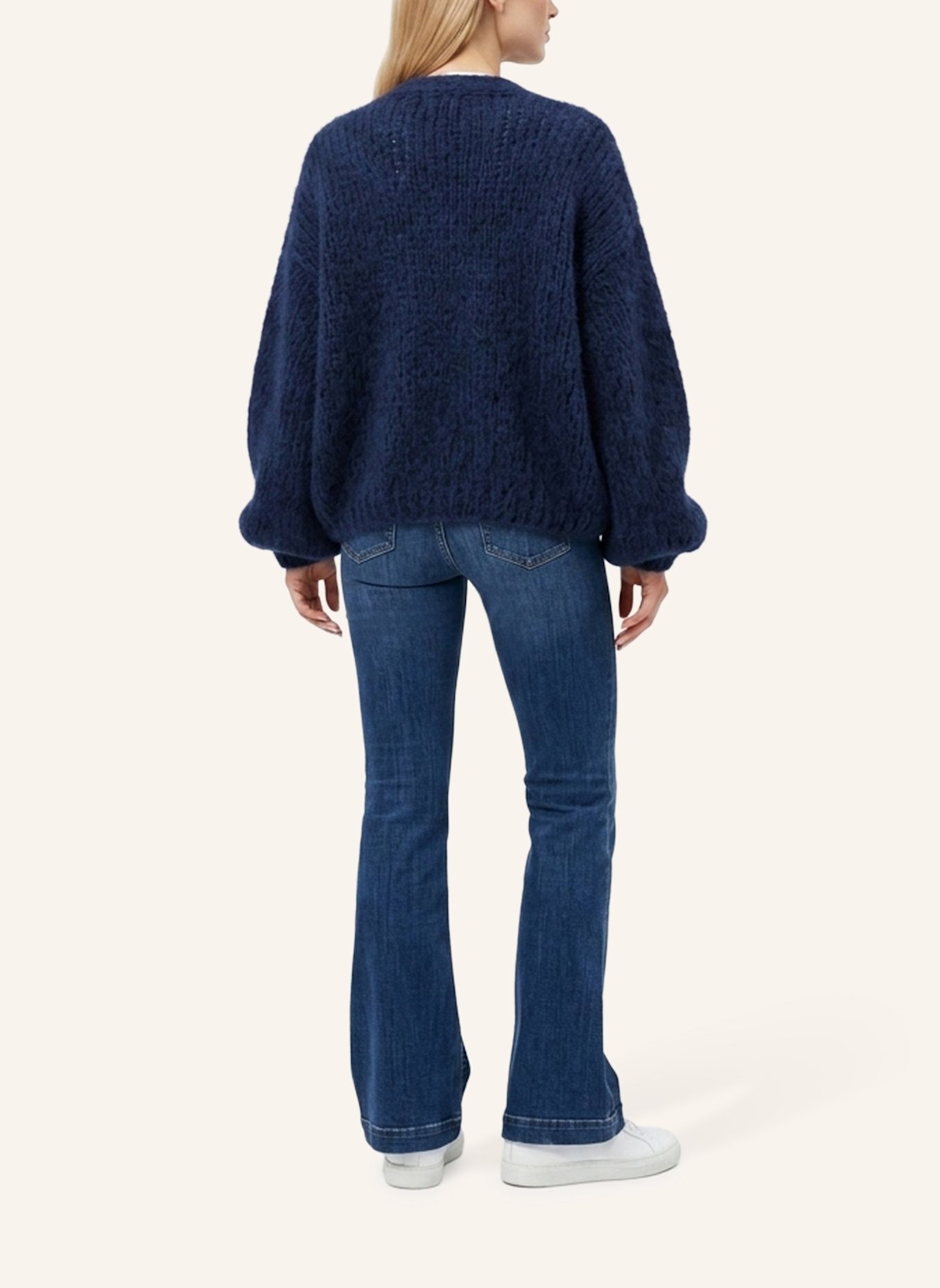 DOUIE Strickjacke TONI mit Mohair: BLAU