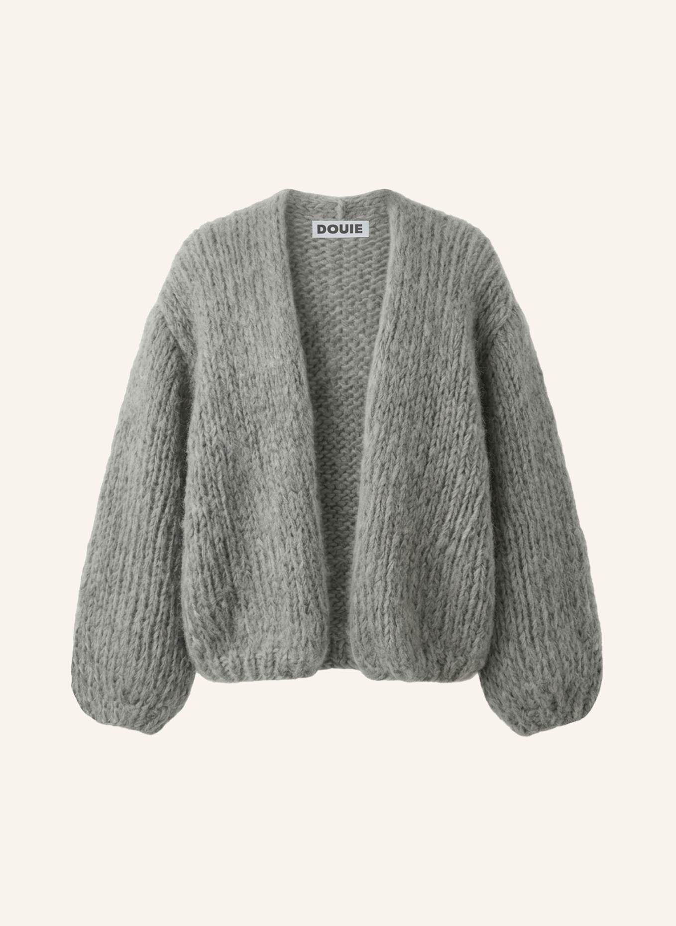 DOUIE Strickjacke TONI mit Mohair: GRAU