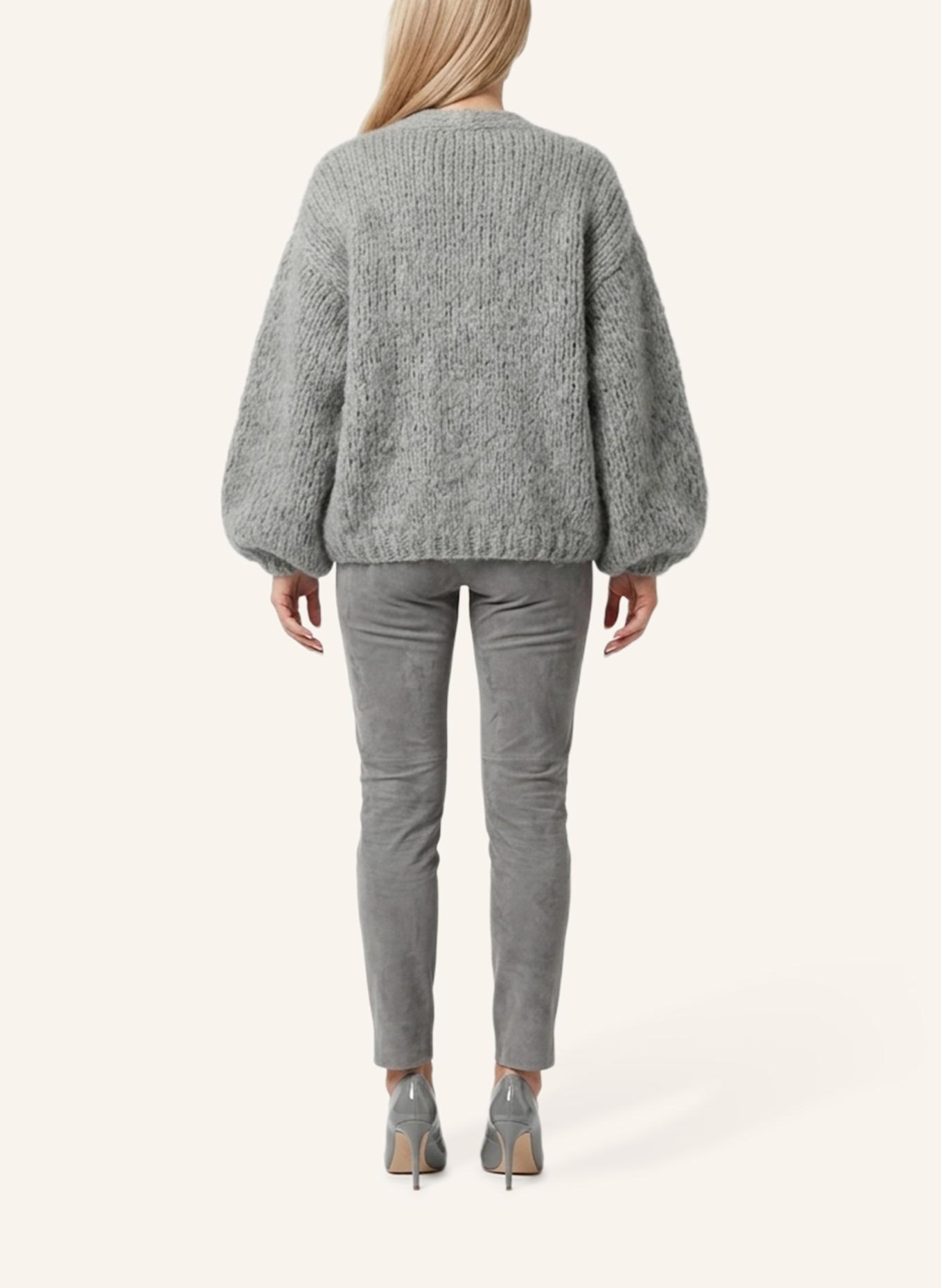 DOUIE Strickjacke TONI mit Mohair: GRAU