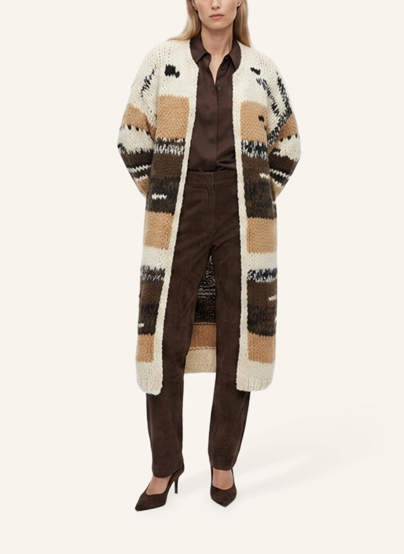 DOUIE Strickmantel PATTY aus Cashmere: BRAUN