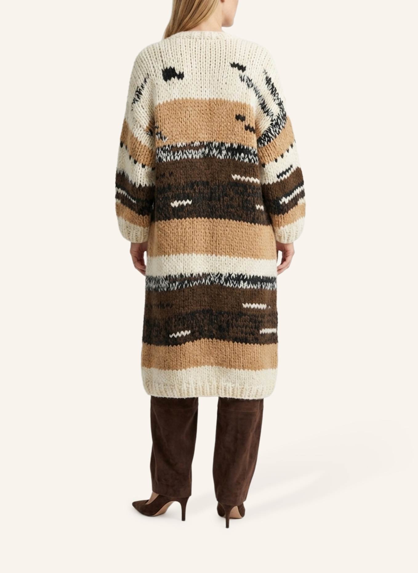 DOUIE Strickmantel PATTY aus Cashmere: BRAUN