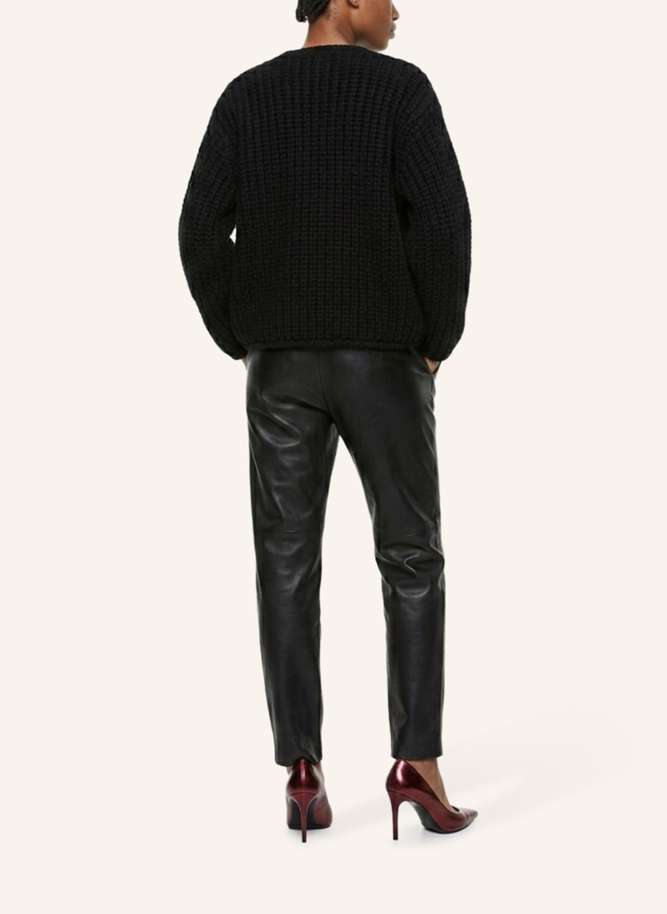 DOUIE Strickjacke NOELLE aus Cashmere: SCHWARZ