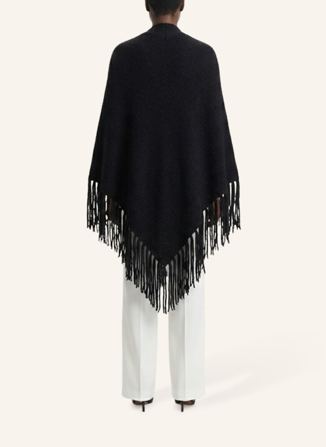 DOUIE Cape MIMI aus Cashmere: SCHWARZ