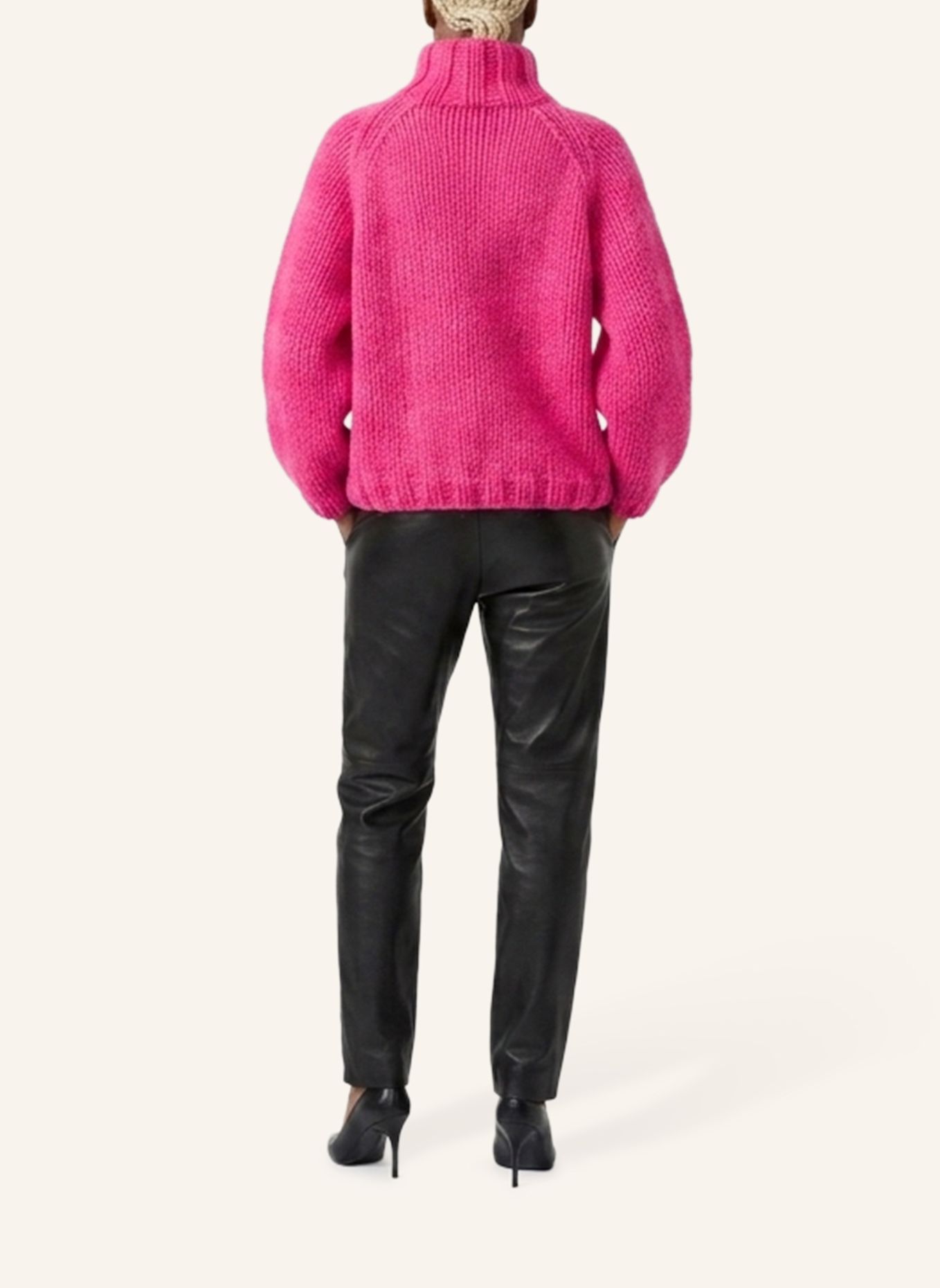 DOUIE Rollkragenpullover ESTELLE aus Cashmere: PINK