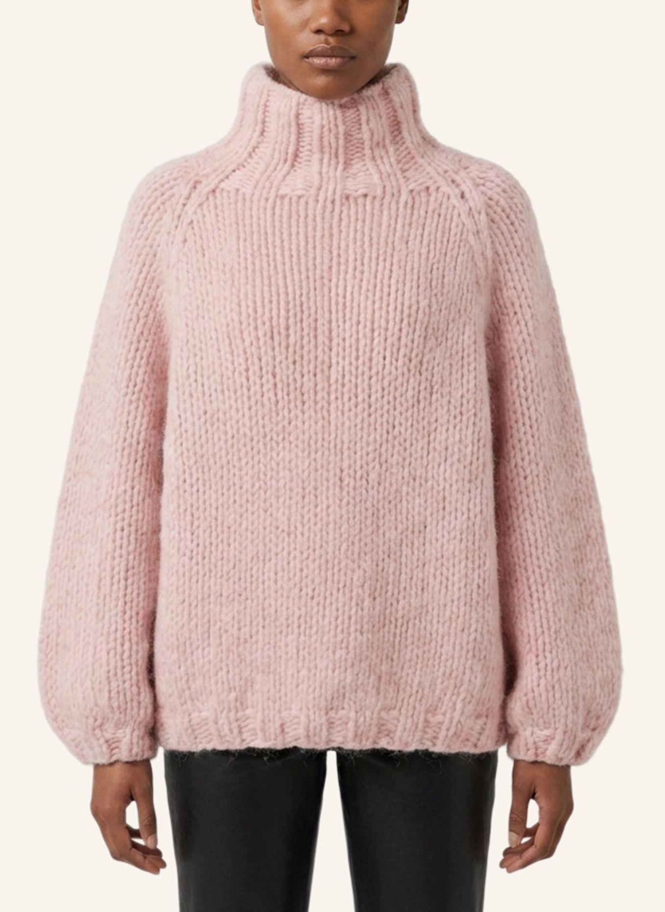 DOUIE Rollkragenpullover ESTELLE aus Cashmere: ROSA