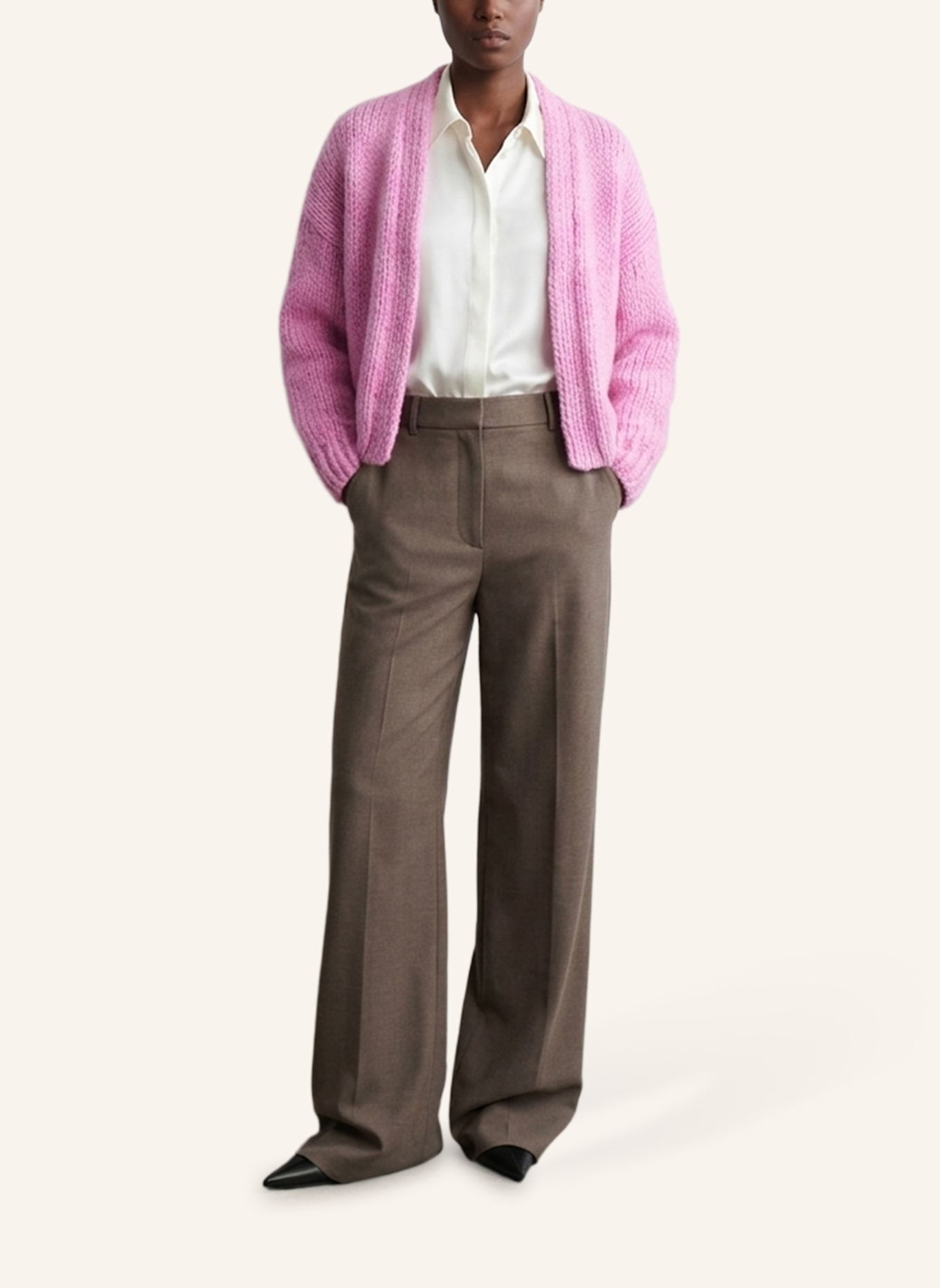 DOUIE Strickjacke DAKOTA aus Cashmere: PINK