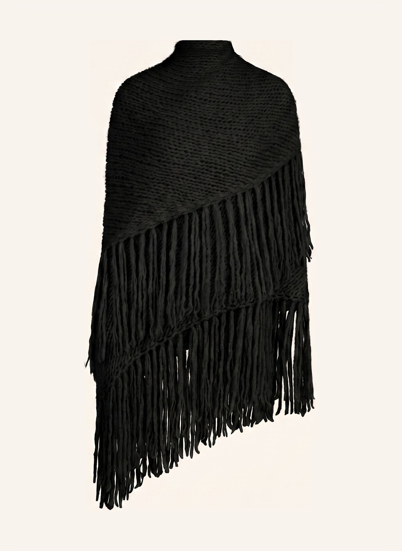 DOUIE Cape MIMI aus Cashmere: SCHWARZ