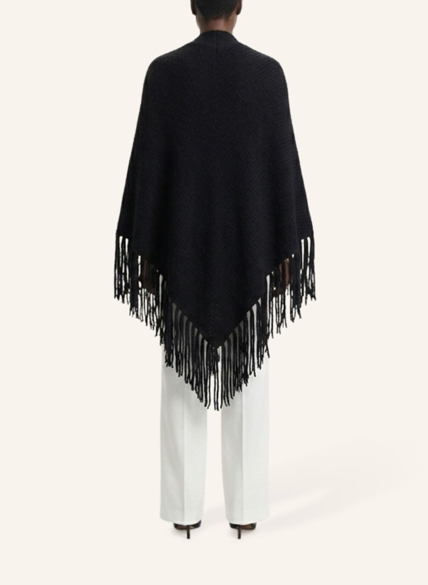 DOUIE Cape MIMI aus Cashmere: SCHWARZ