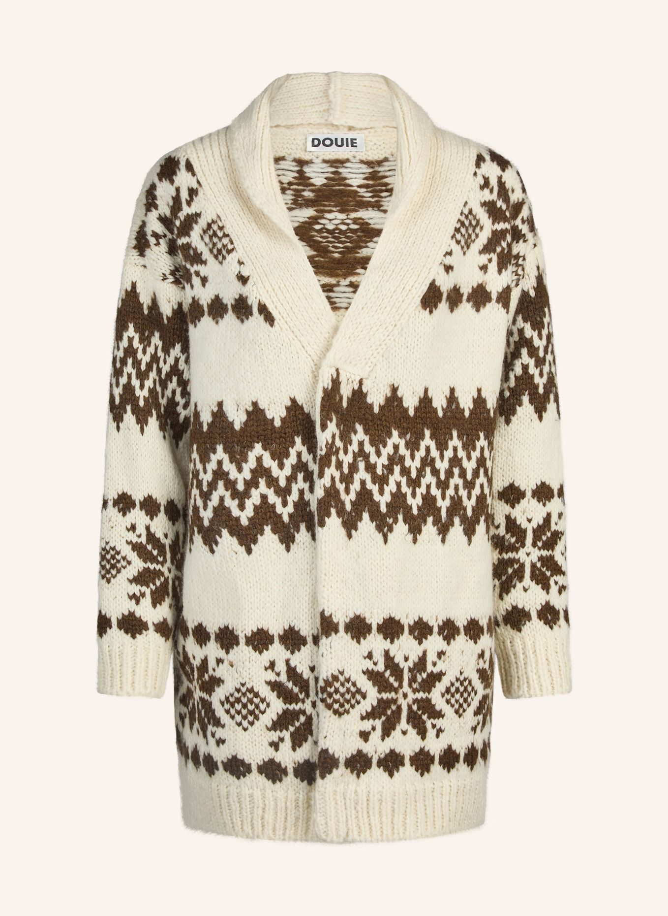 DOUIE Strickjacke ALAIA aus Cashmere: ECRU