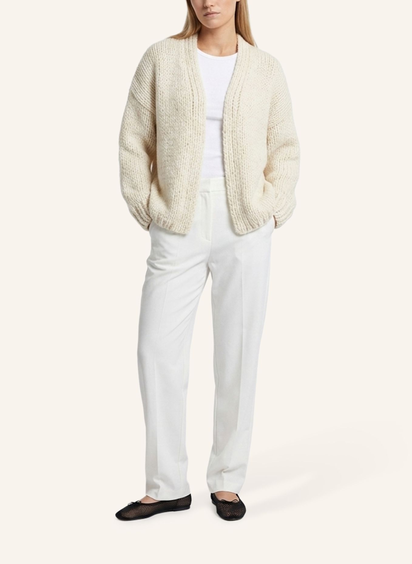 DOUIE Strickjacke DAKOTA aus Cashmere: ECRU