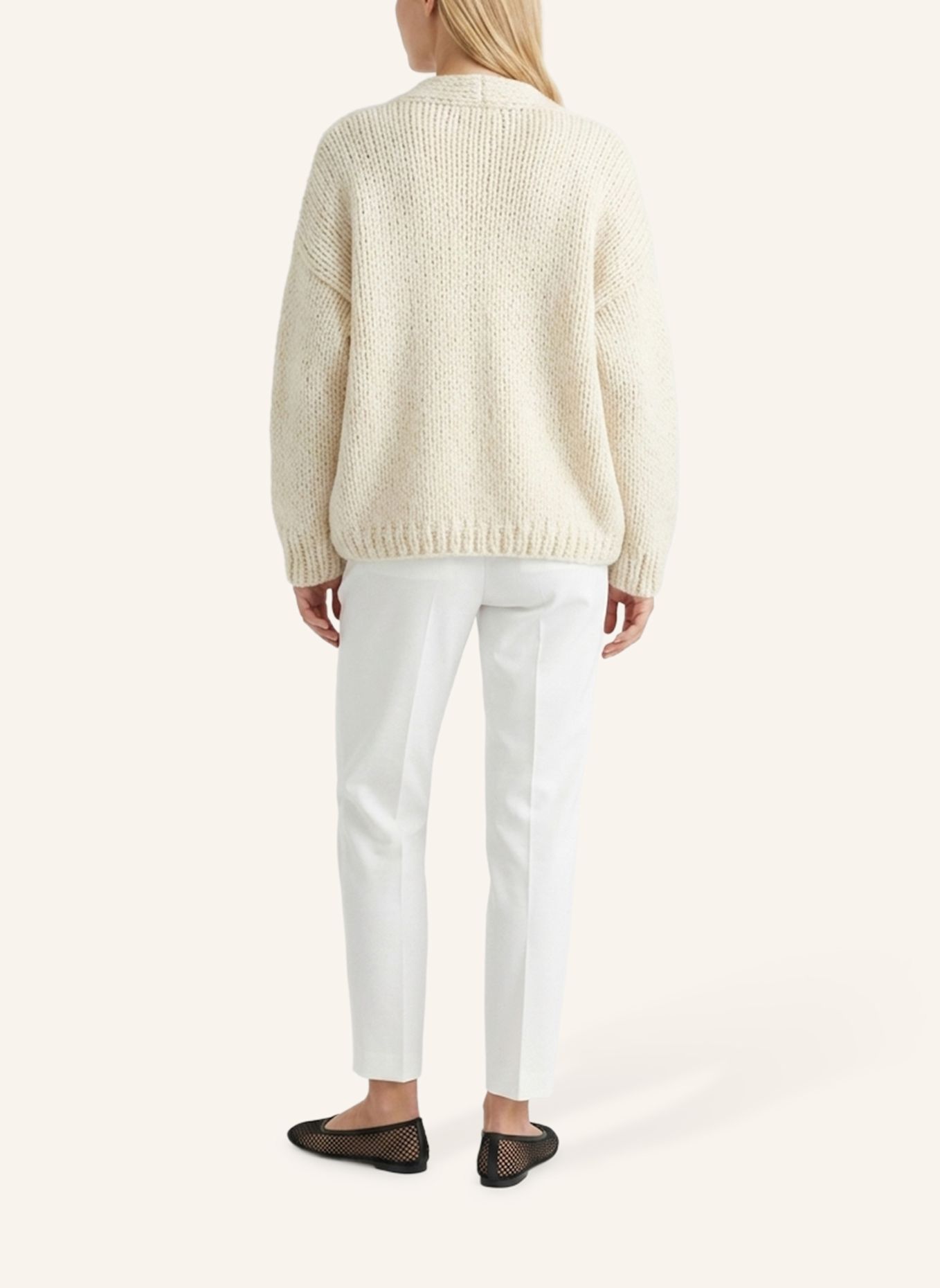 DOUIE Strickjacke DAKOTA aus Cashmere: ECRU