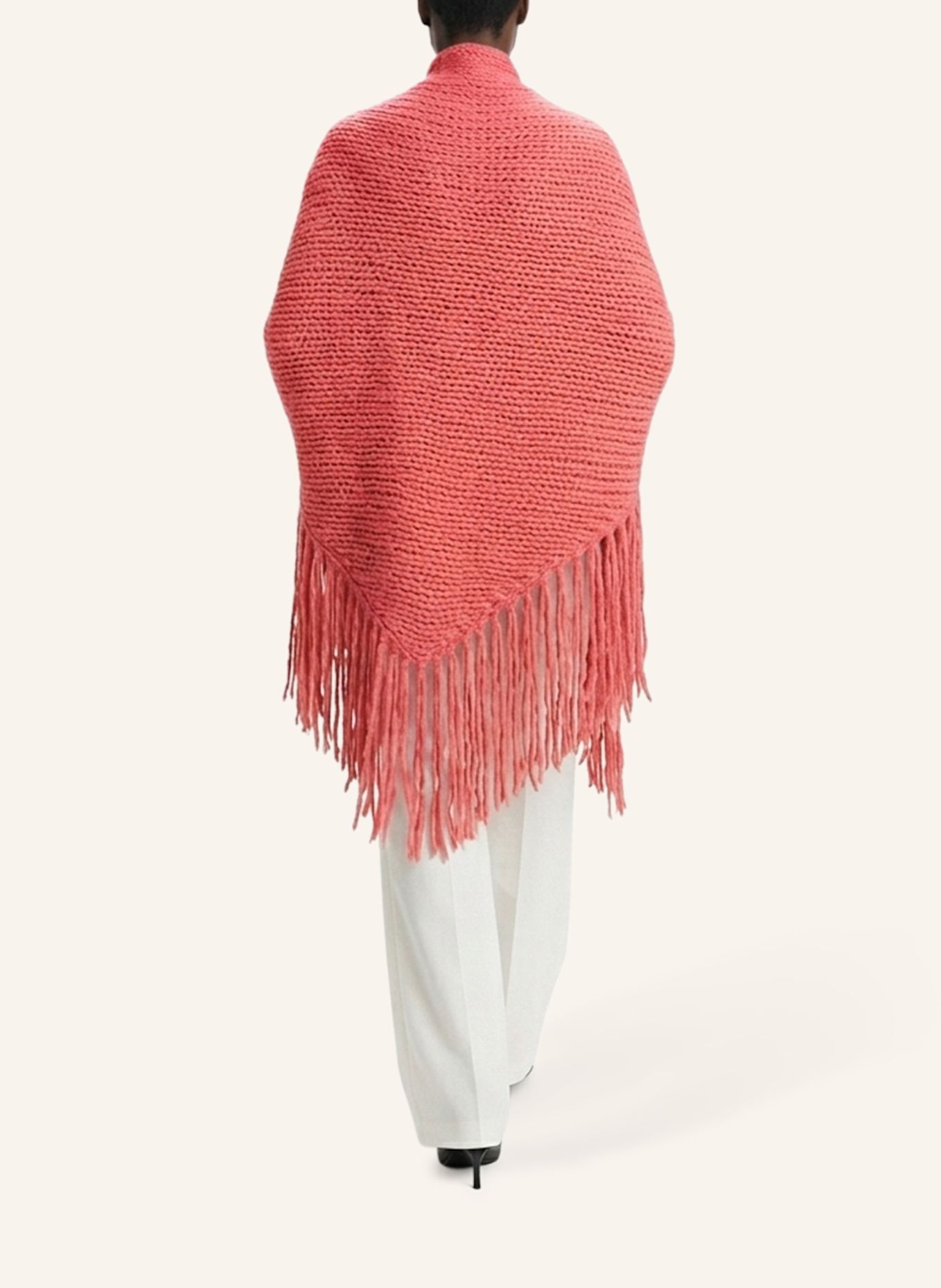 DOUIE Cape MIMI aus Cashmere: HELLROT