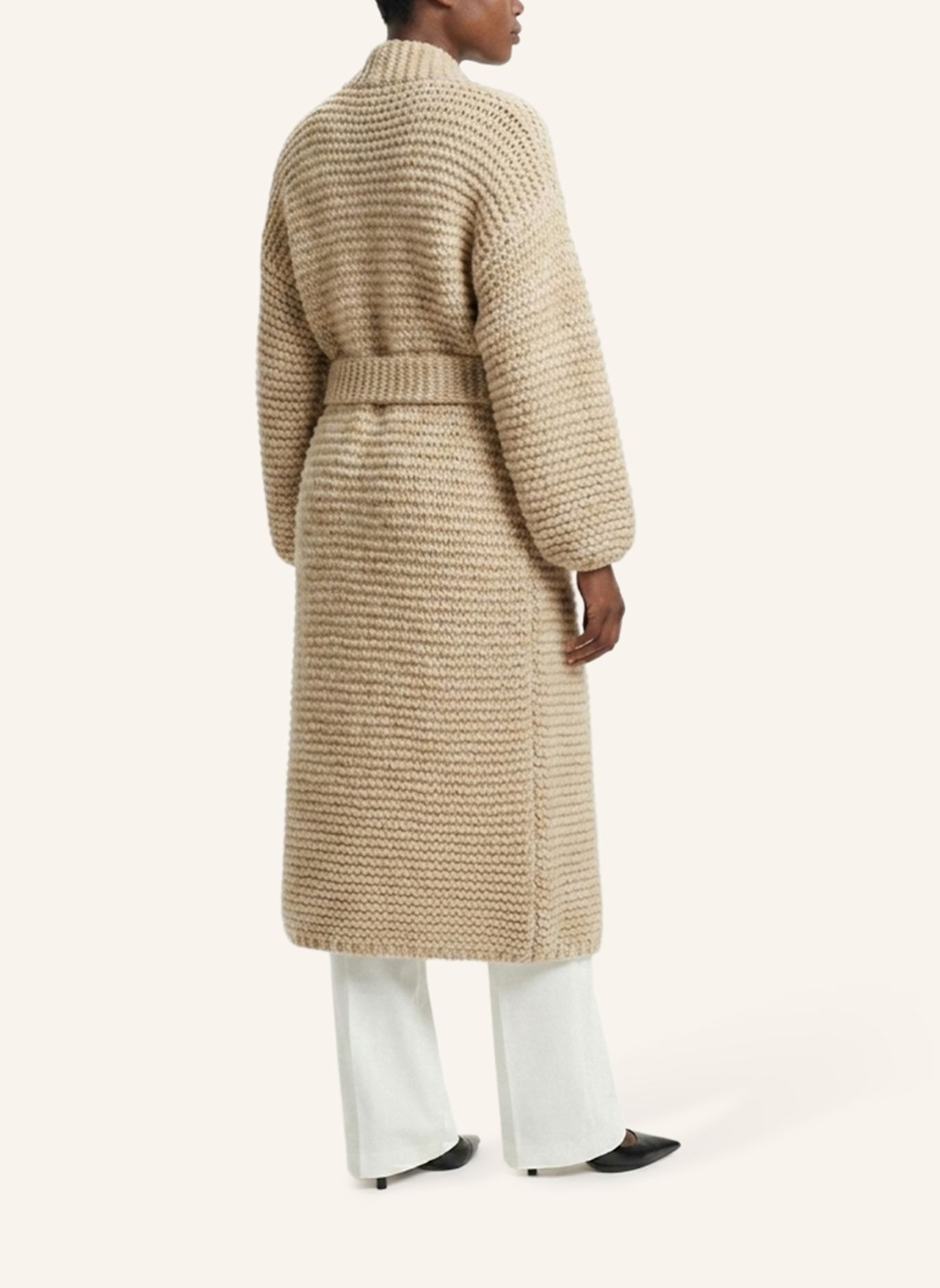 DOUIE Strickmantel MIU aus Cashmere: BEIGE