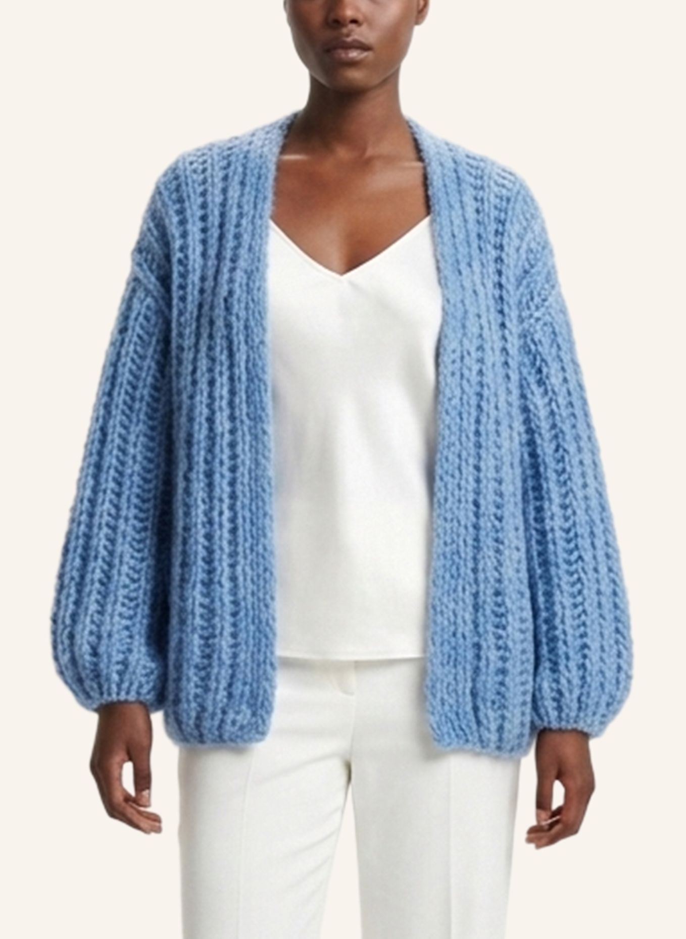DOUIE Strickjacke BAVARIA mit Mohair: BLAU