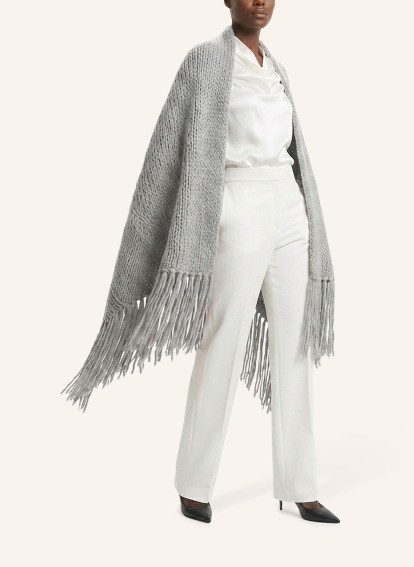 DOUIE Cape MIMI aus Cashmere: GRAU