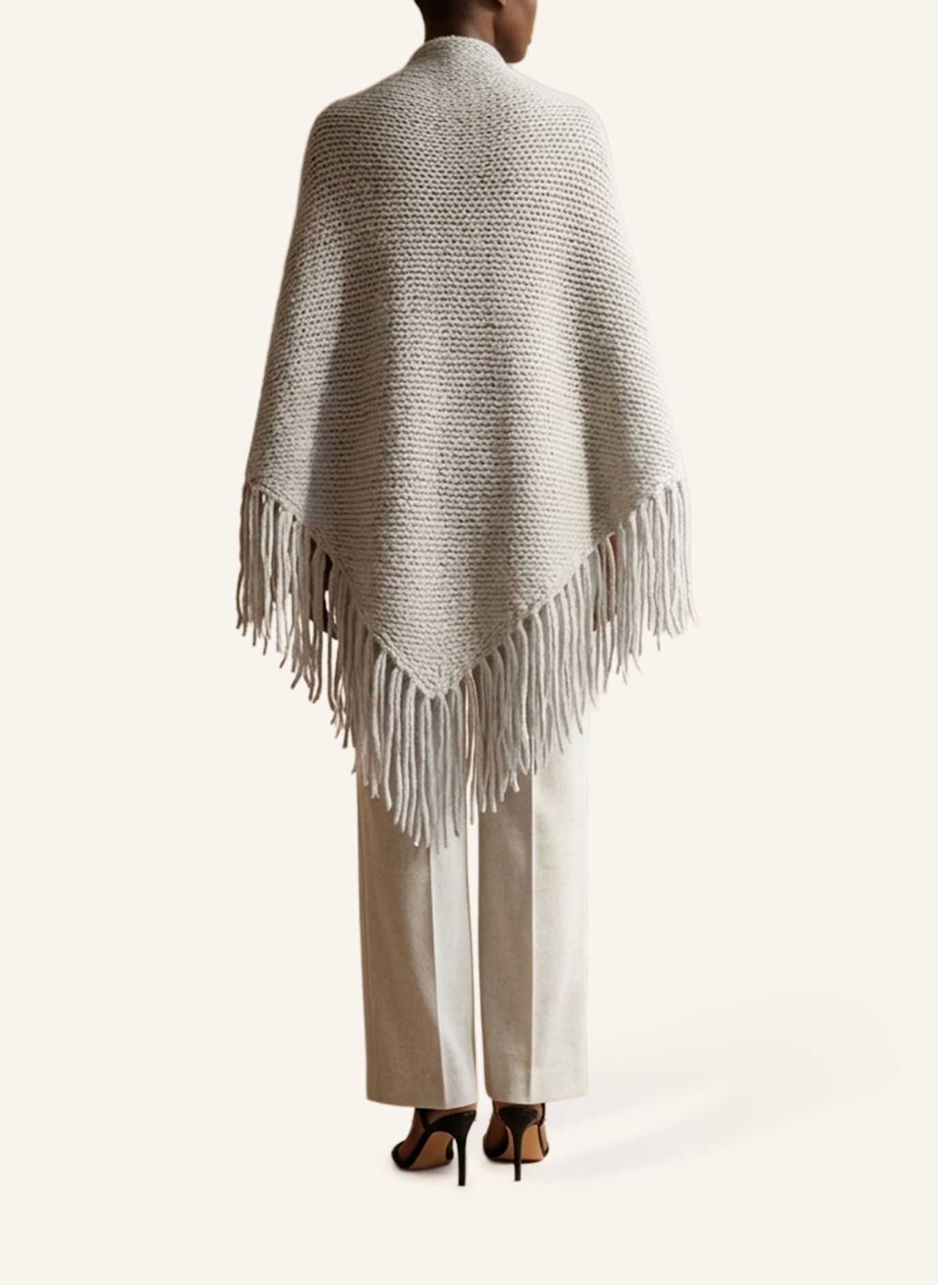 DOUIE Cape MIMI aus Cashmere: GRAU
